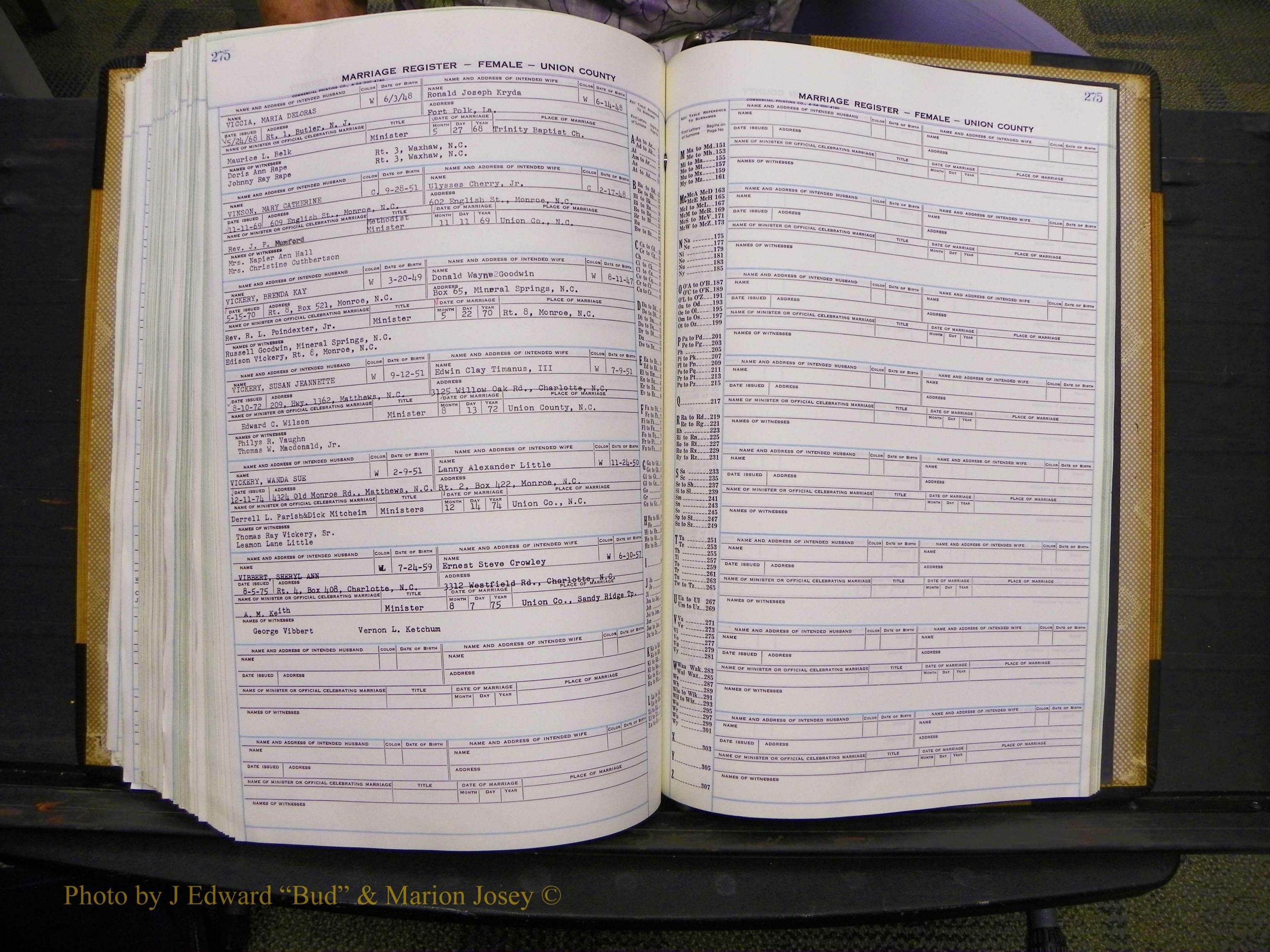 Union Co, NC Marriages Female Index, A-Z, 1966-1979 (308).JPG