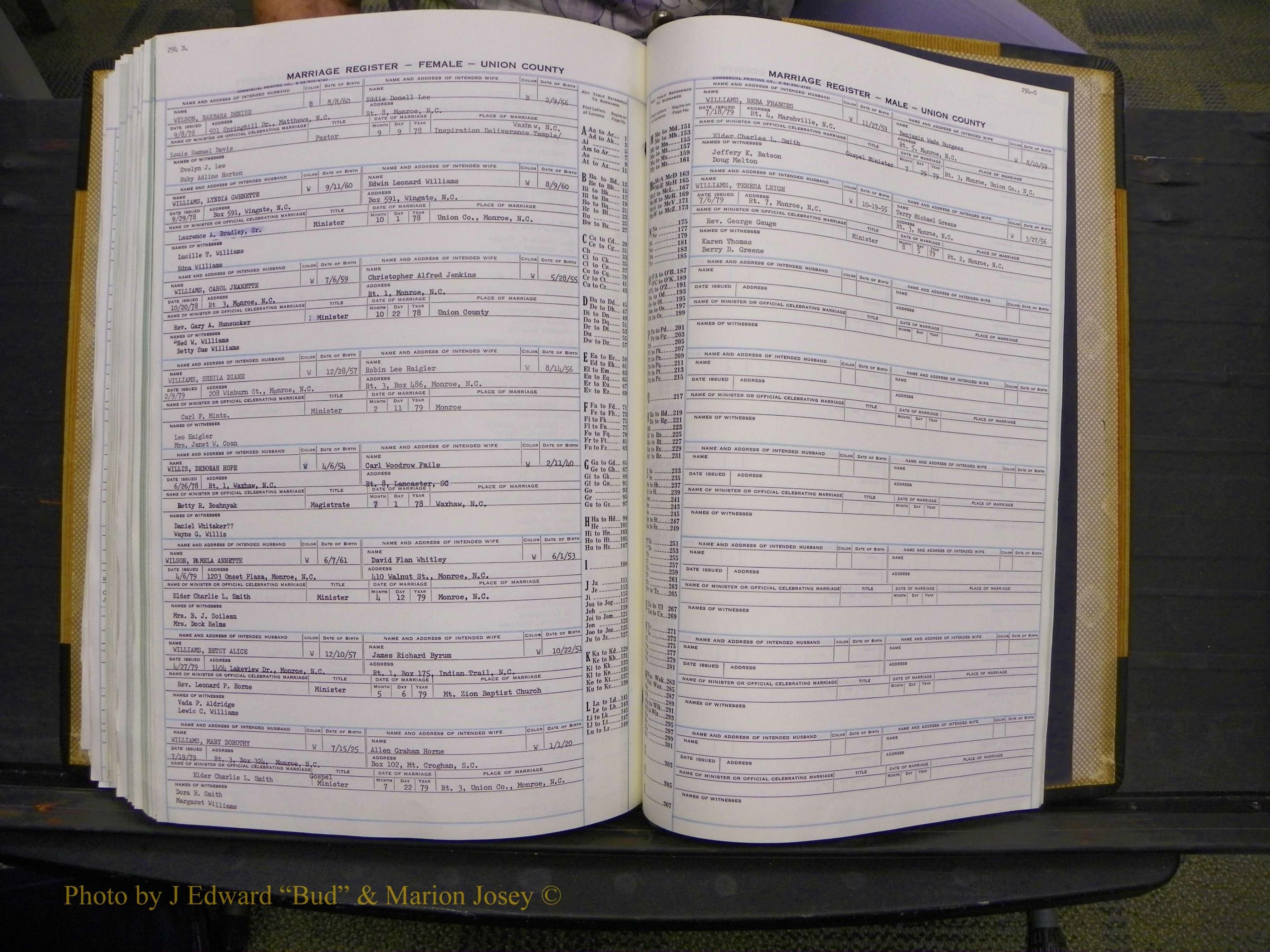 Union Co, NC Marriages Female Index, A-Z, 1966-1979 (324).JPG