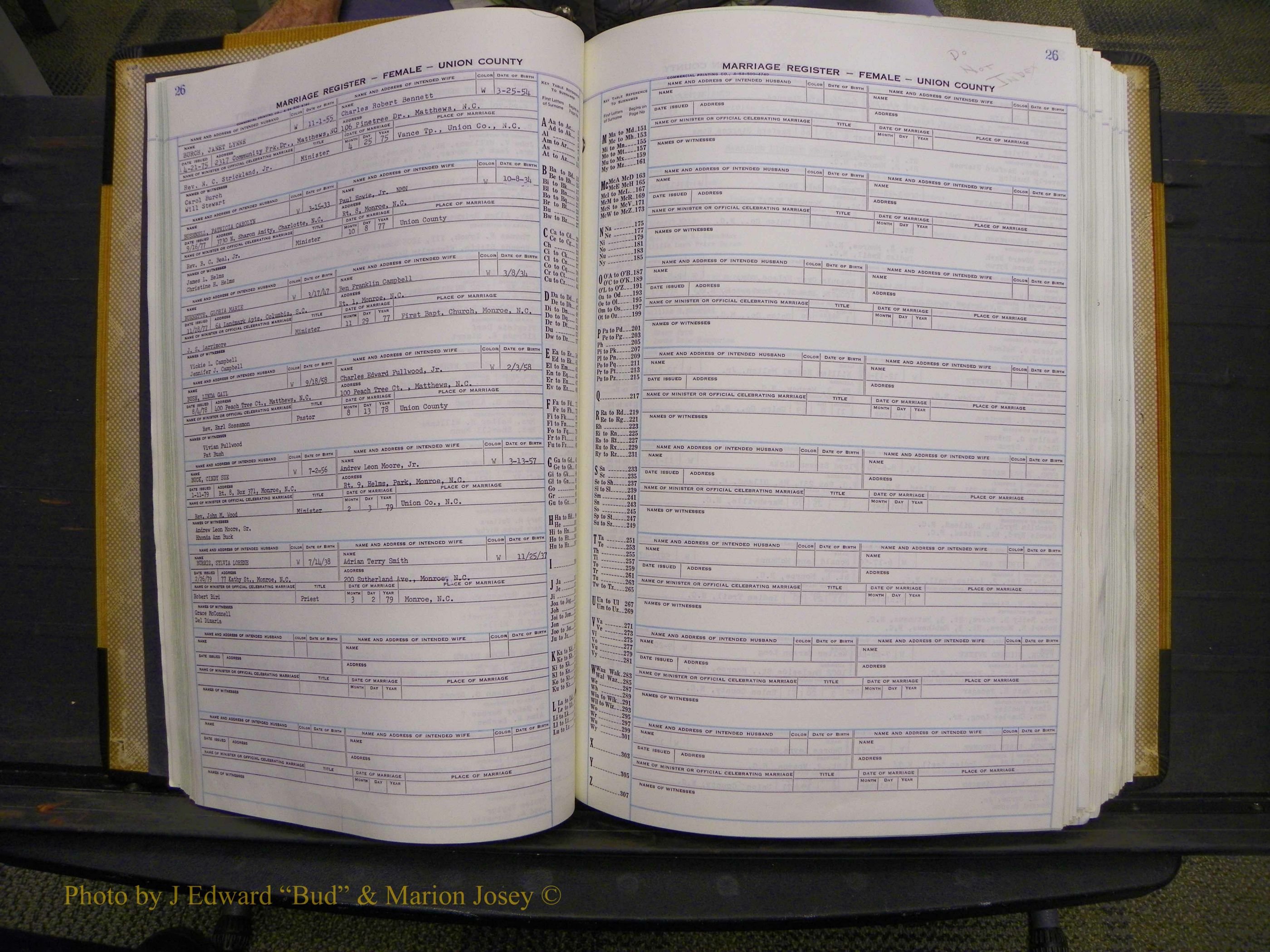 Union Co, NC Marriages Female Index, A-Z, 1966-1979 (37).JPG