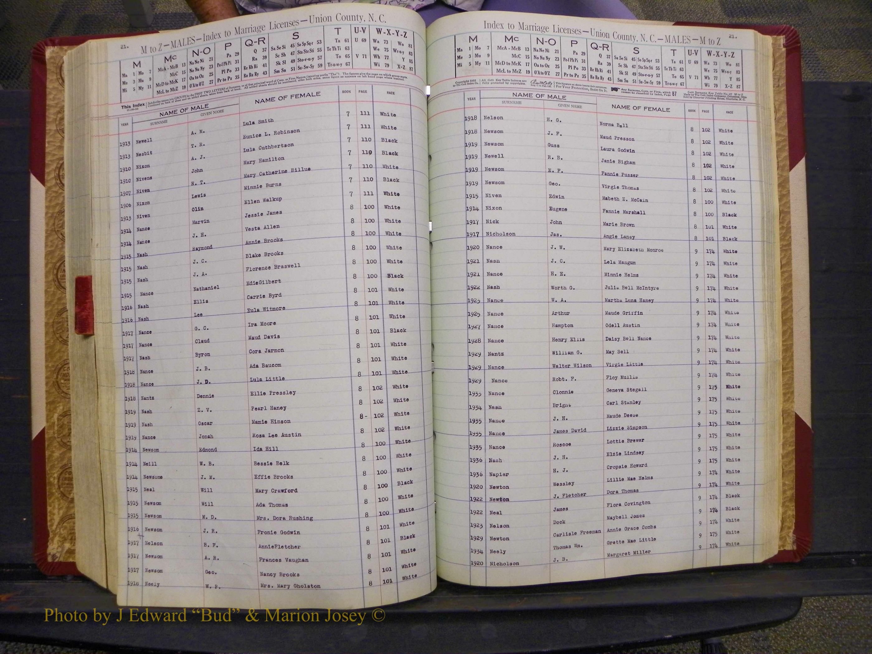 Union Co, NC Marriages Male Index, A-Z, 1842-1936 (172).JPG