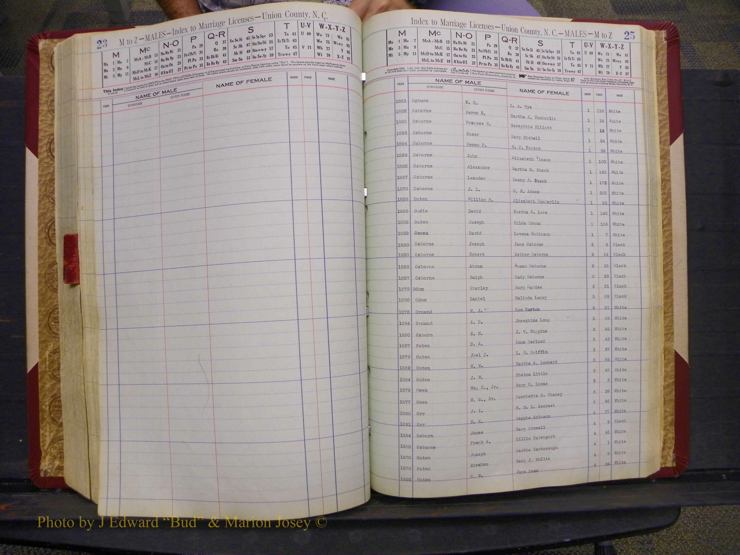 Union Co, NC Marriages Male Index, A-Z, 1842-1936 (174).JPG