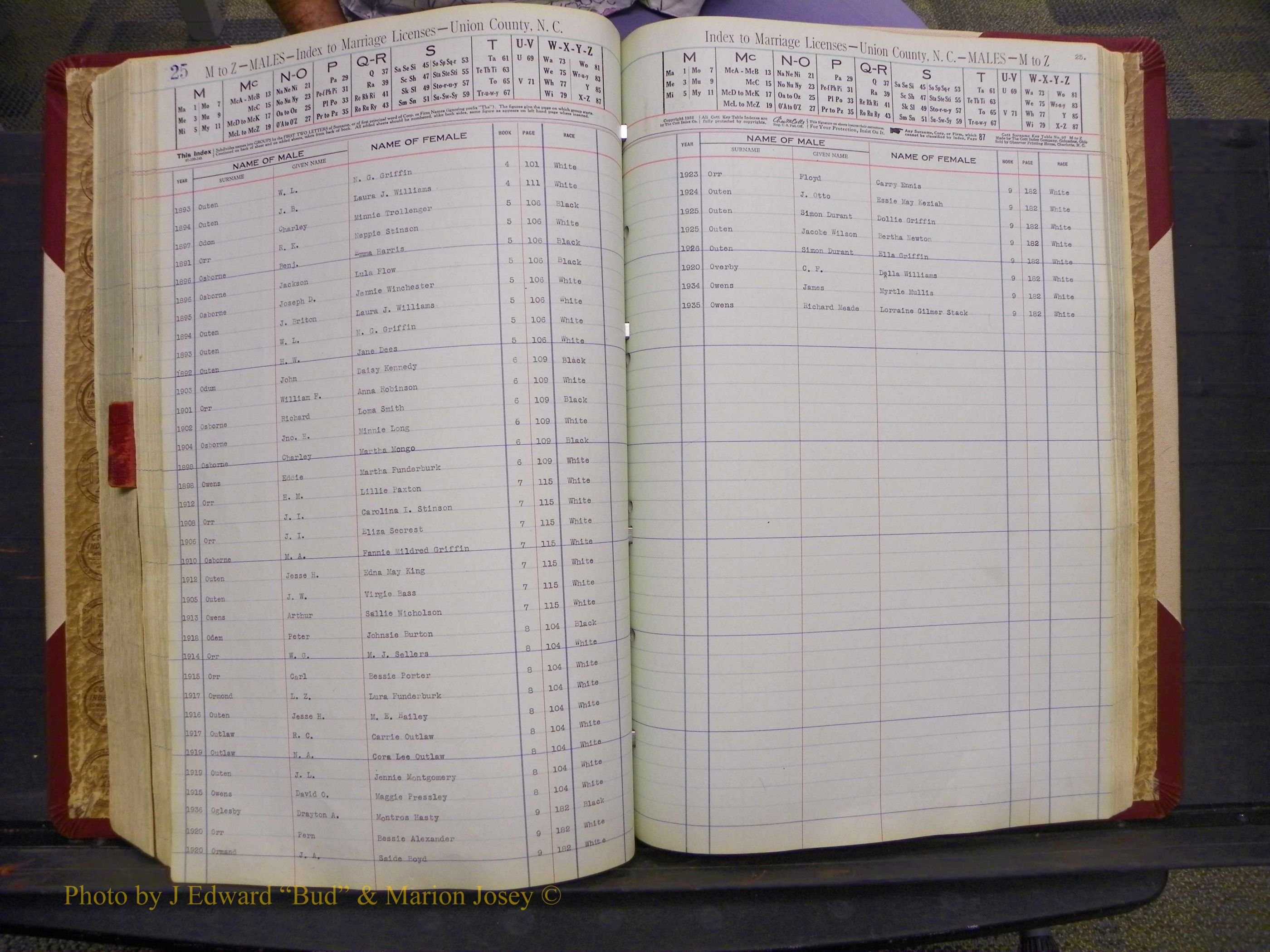 Union Co, NC Marriages Male Index, A-Z, 1842-1936 (175).JPG