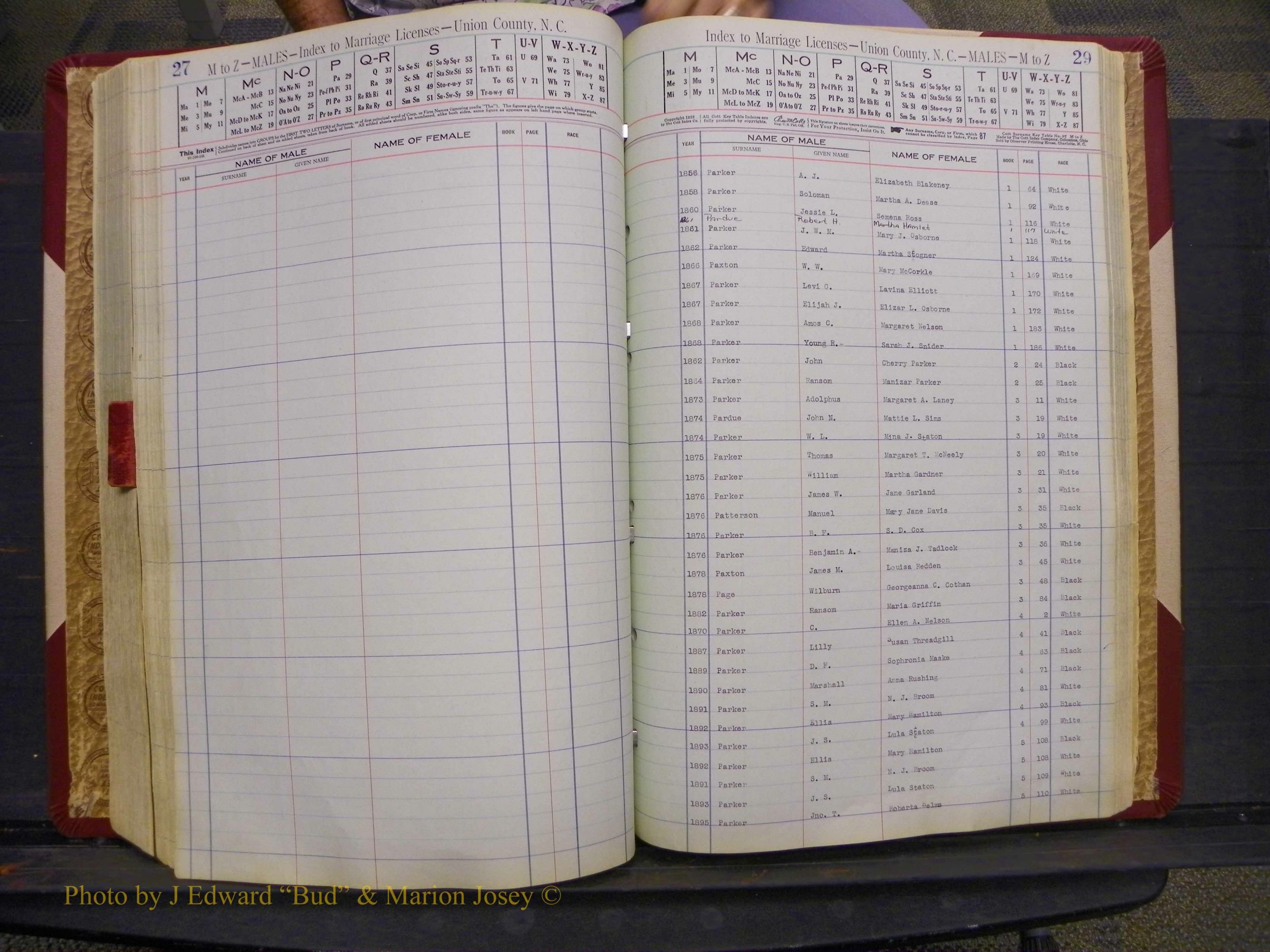 Union Co, NC Marriages Male Index, A-Z, 1842-1936 (177).JPG