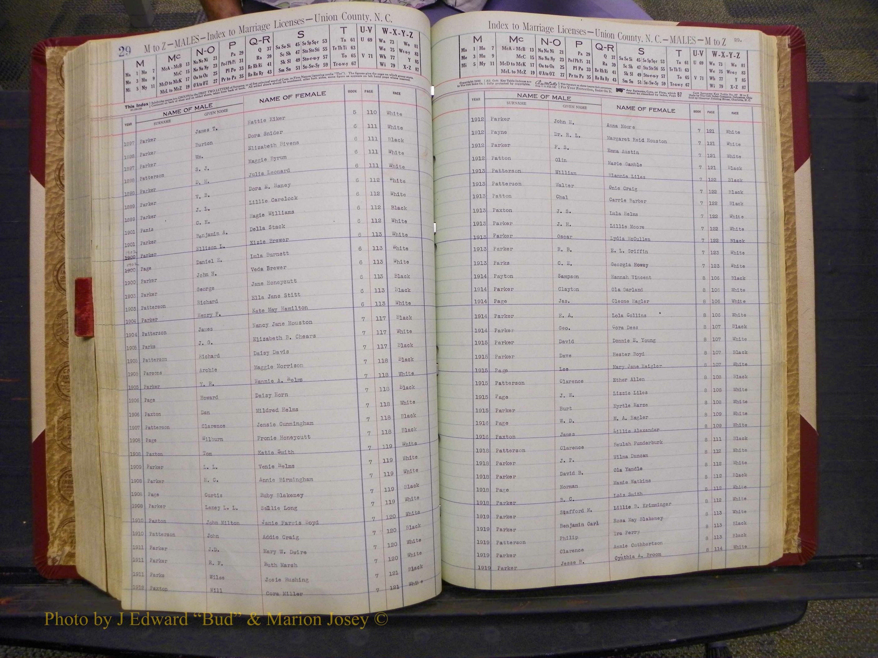 Union Co, NC Marriages Male Index, A-Z, 1842-1936 (178).JPG