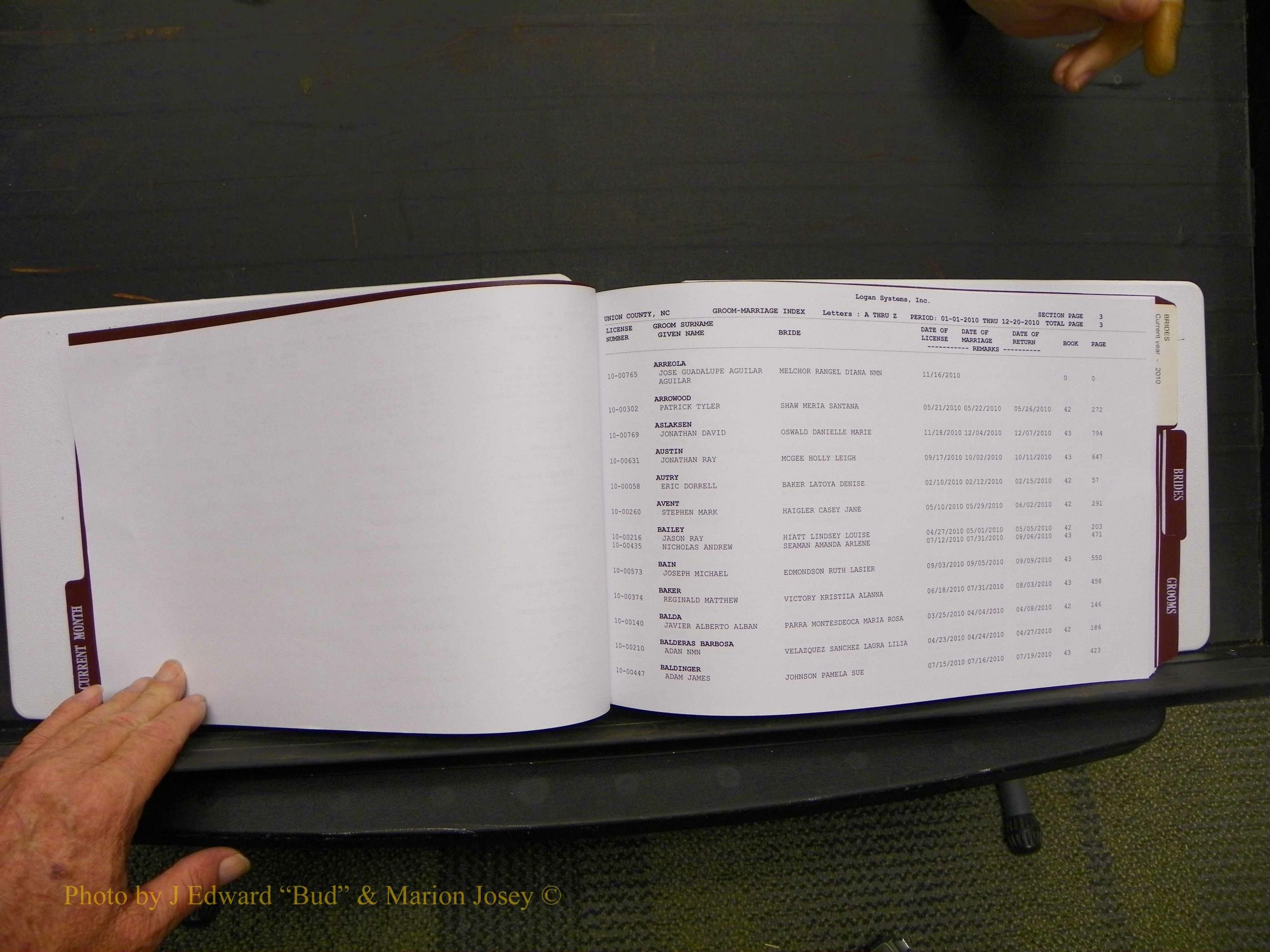 Union Co, NC Marriages Male & Female Index, 2006-2010 (4).JPG