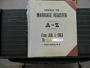 Vance Co, NC, Marriages, A-Z, 1963-1978 (100).JPG