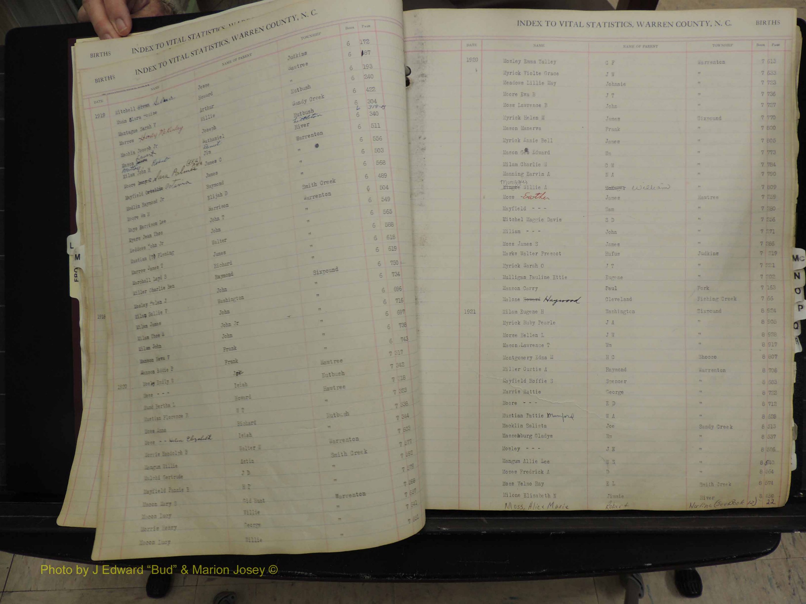 Warren Co, NC, Births, L-Z, 1914+ (115).JPG