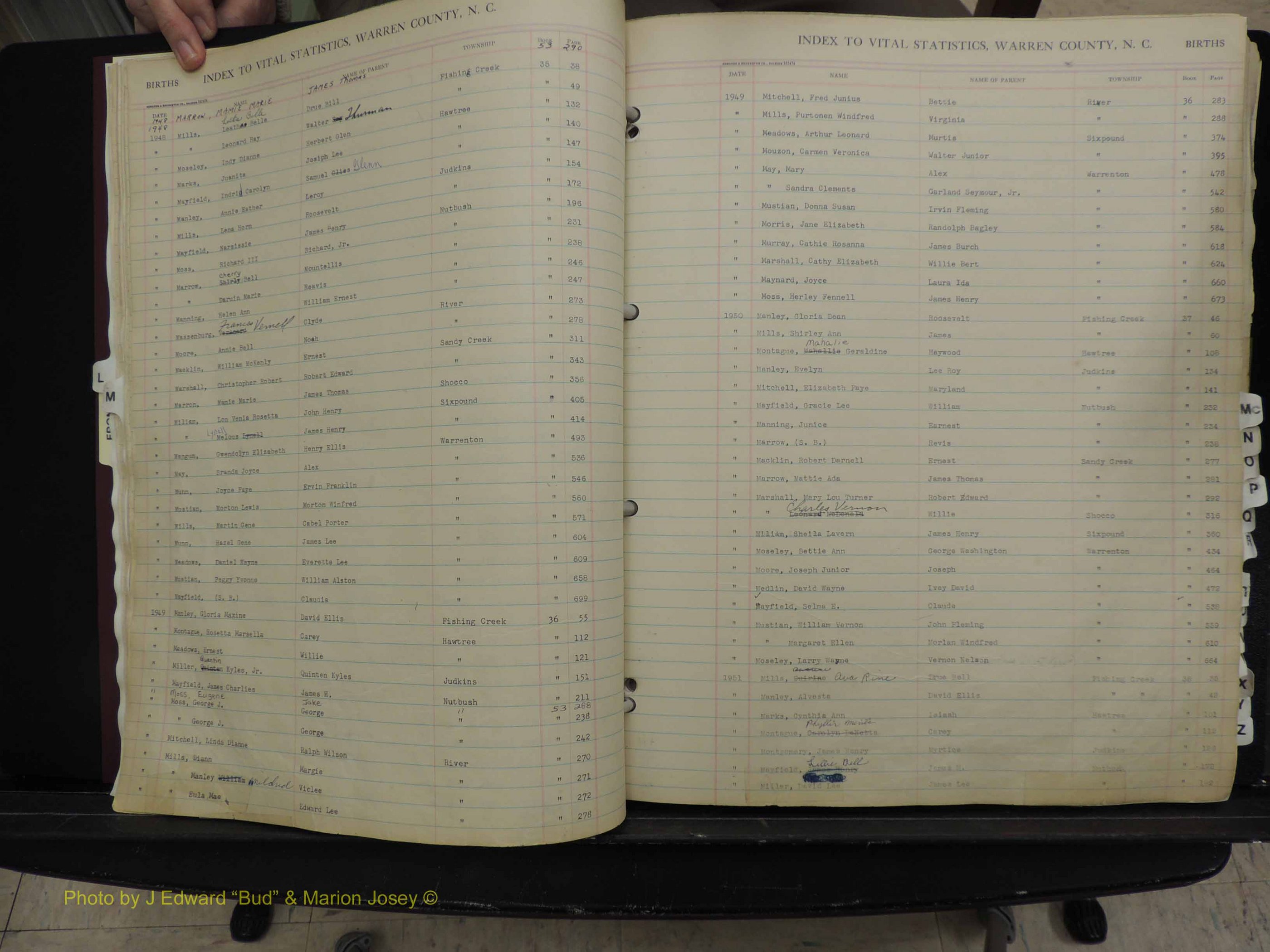 Warren Co, NC, Births, L-Z, 1914+ (126).JPG