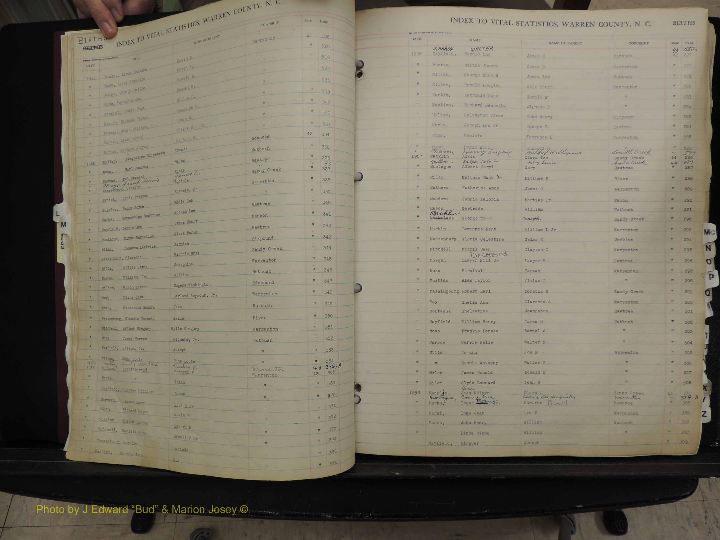 Warren Co, NC, Births, L-Z, 1914+ (128).JPG