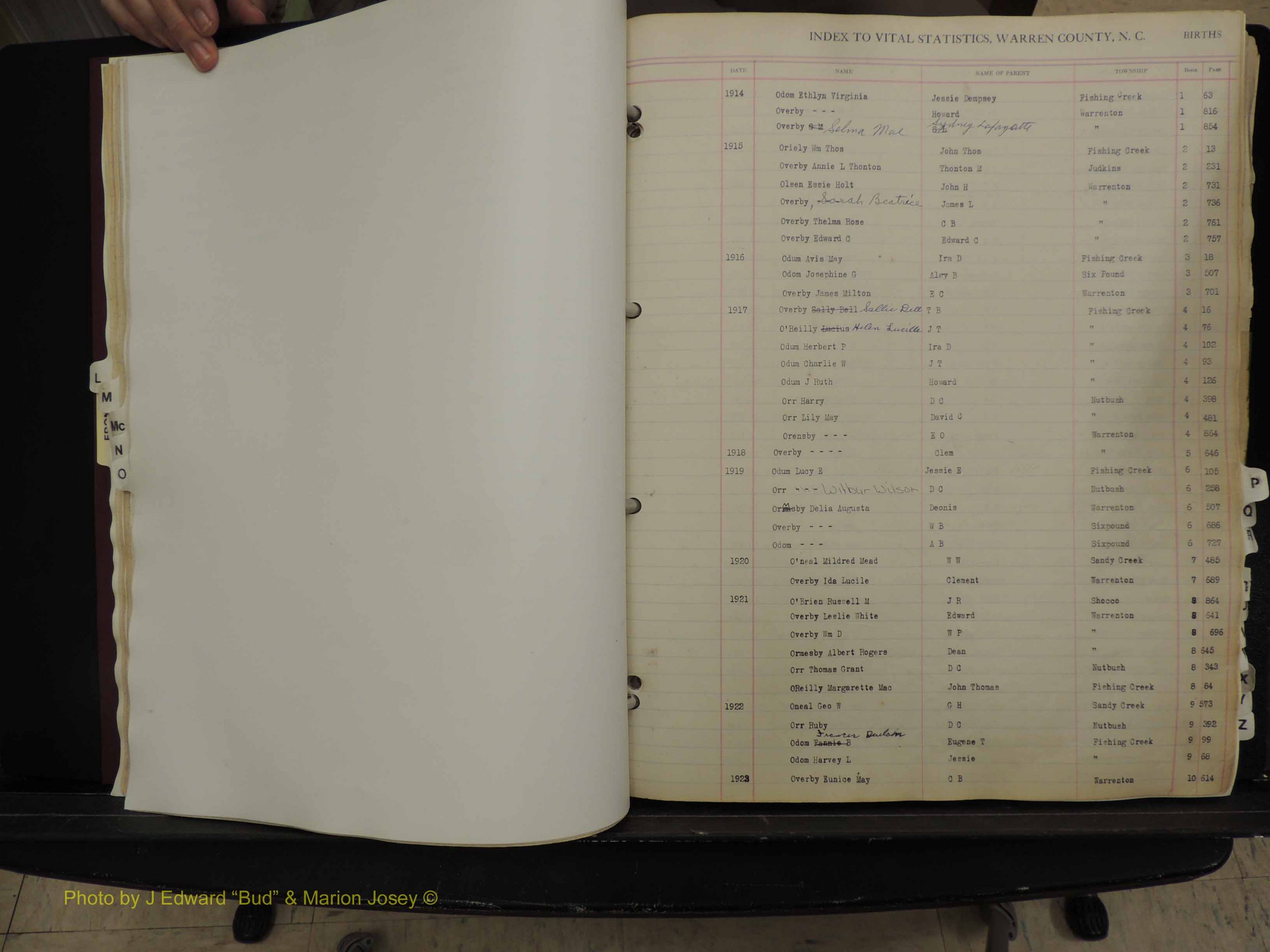 Warren Co, NC, Births, L-Z, 1914+ (140).JPG