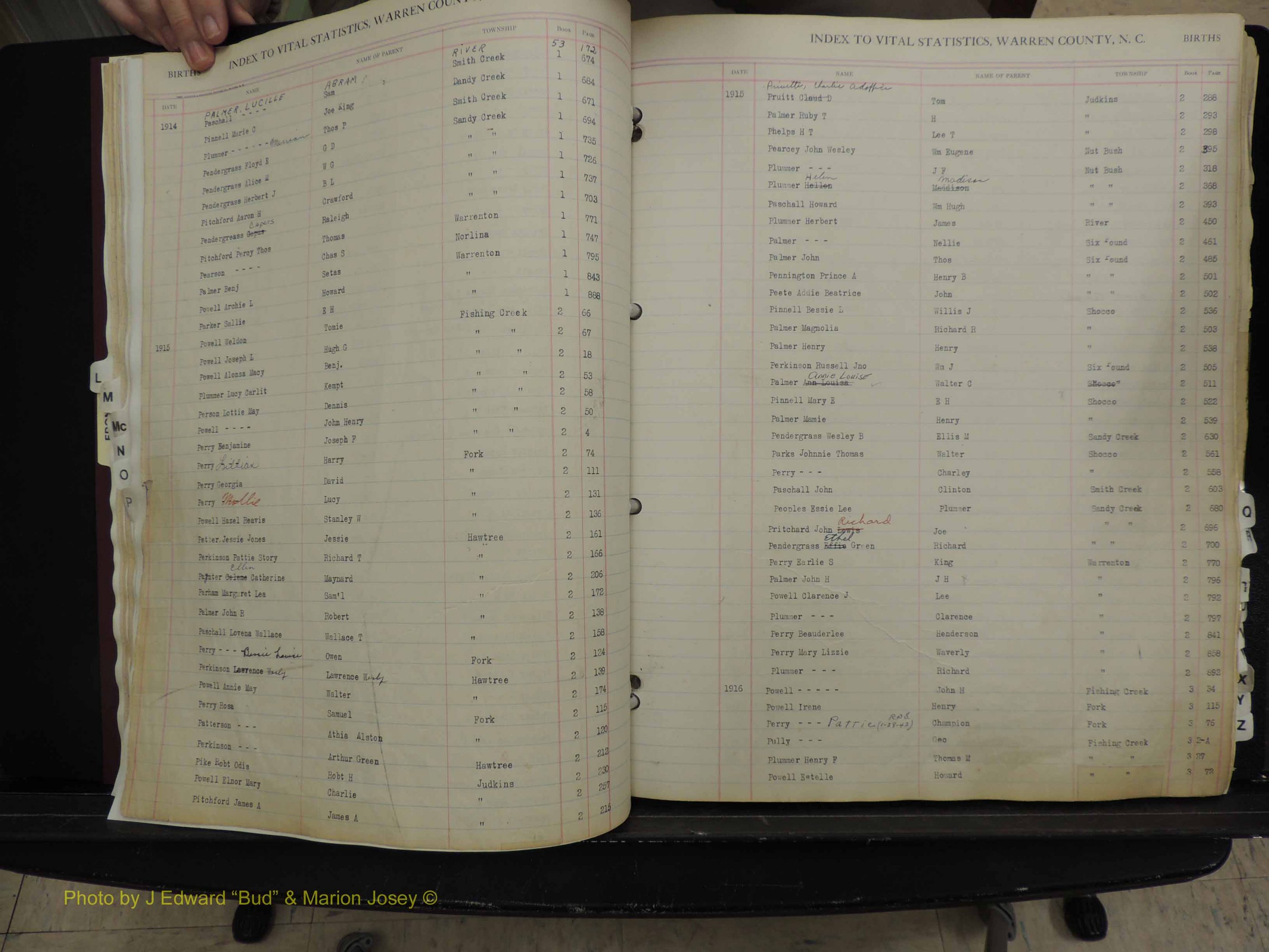Warren Co, NC, Births, L-Z, 1914+ (144).JPG