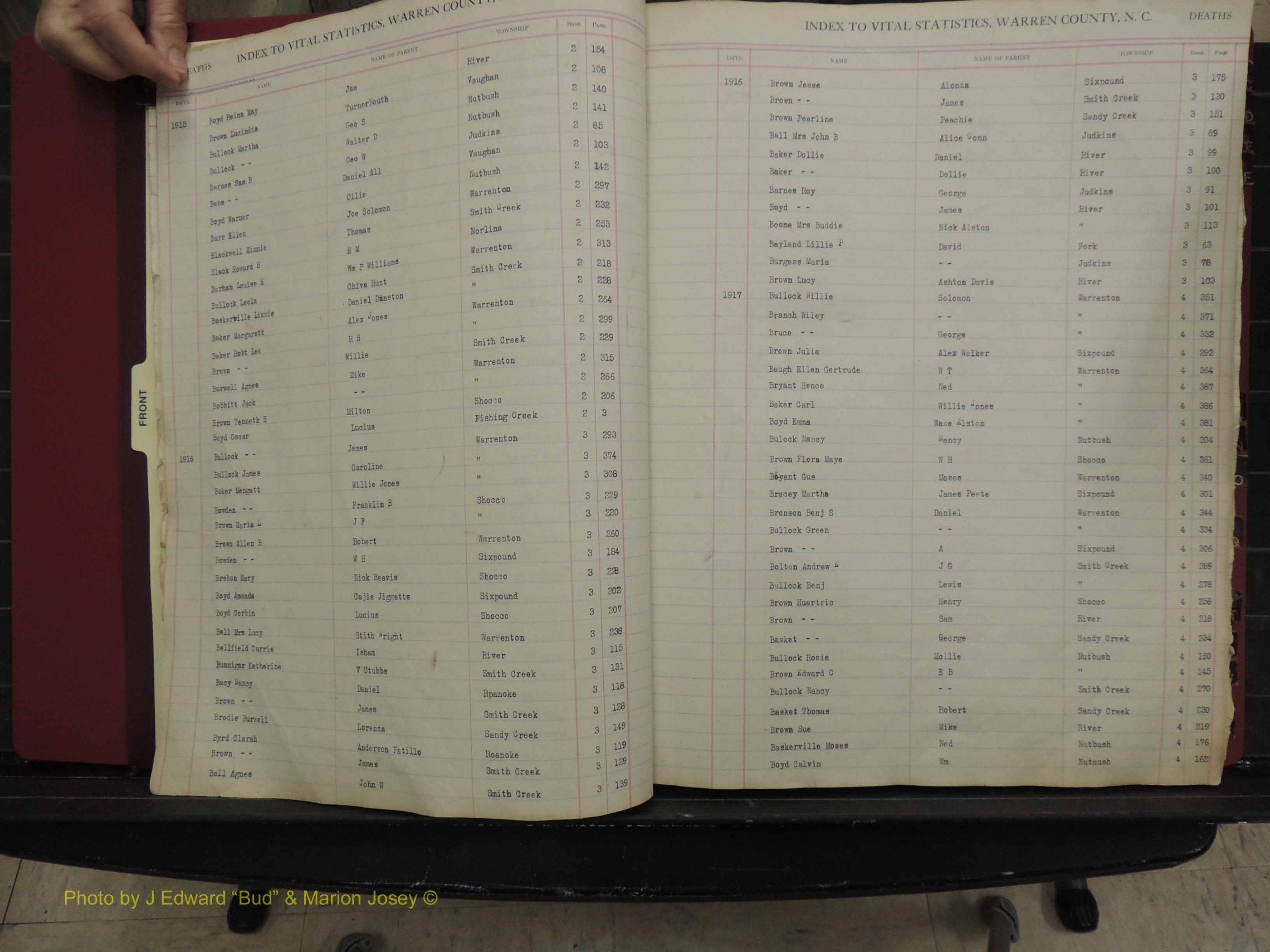 Warren Co, NC, Deaths, A-Z, 1914+ (118).JPG