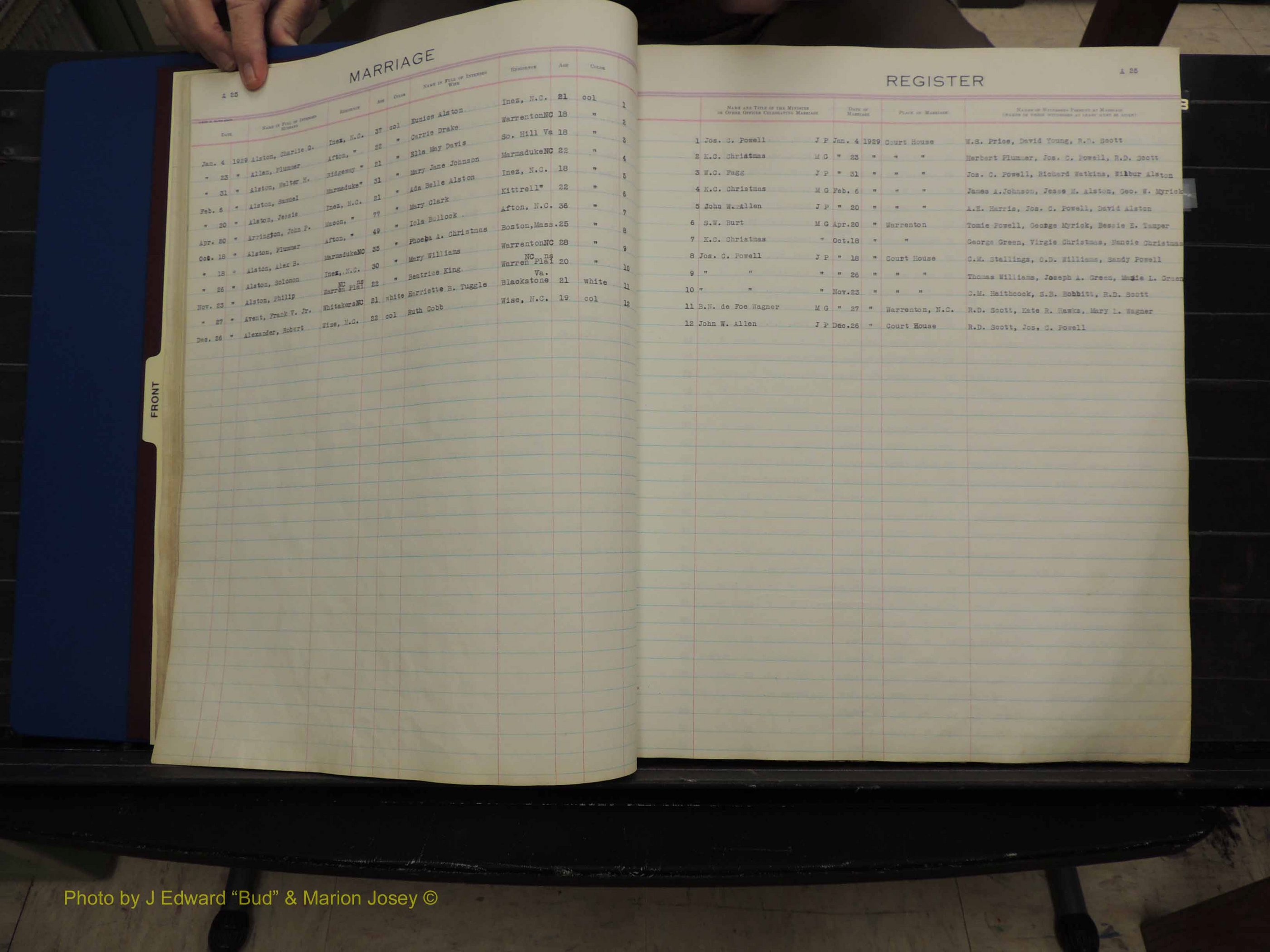 Warren Co, NC, Marriages, A-G, 1867-1978 (125).JPG