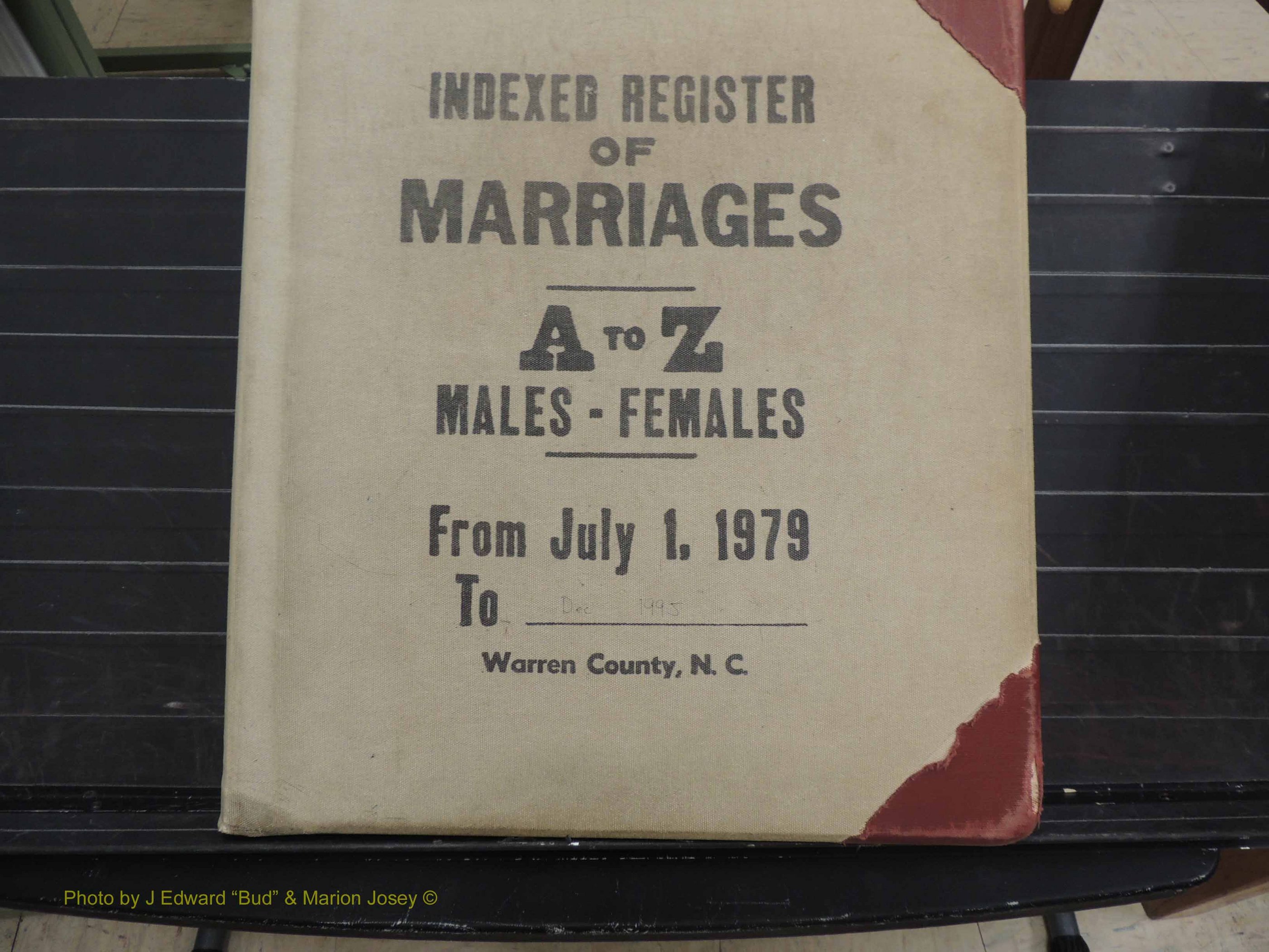 Warren Co, NC, Marriages, A-Z, 1979-1995 (100).JPG