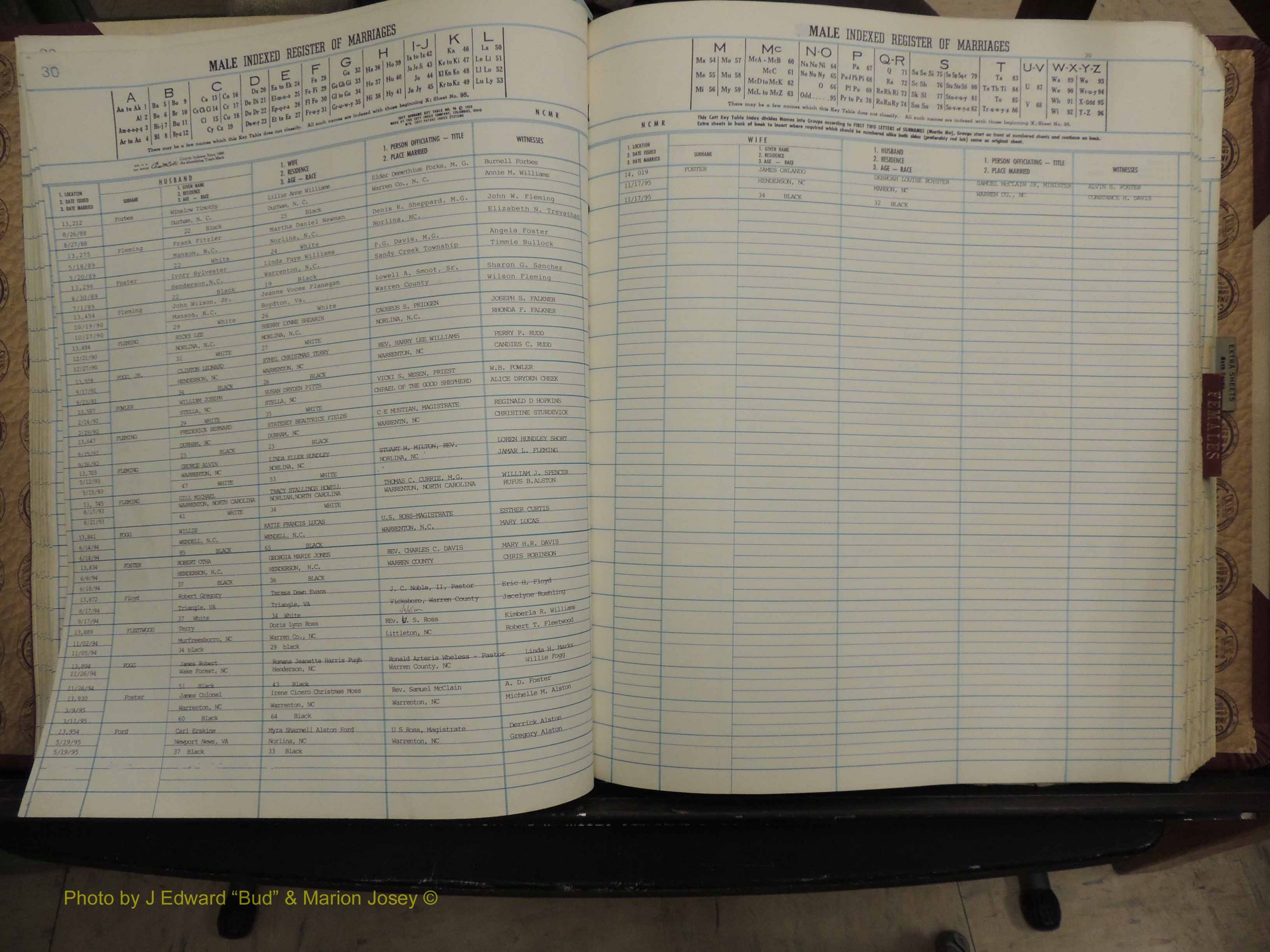 Warren Co, NC, Marriages, A-Z, 1979-1995 (137).JPG