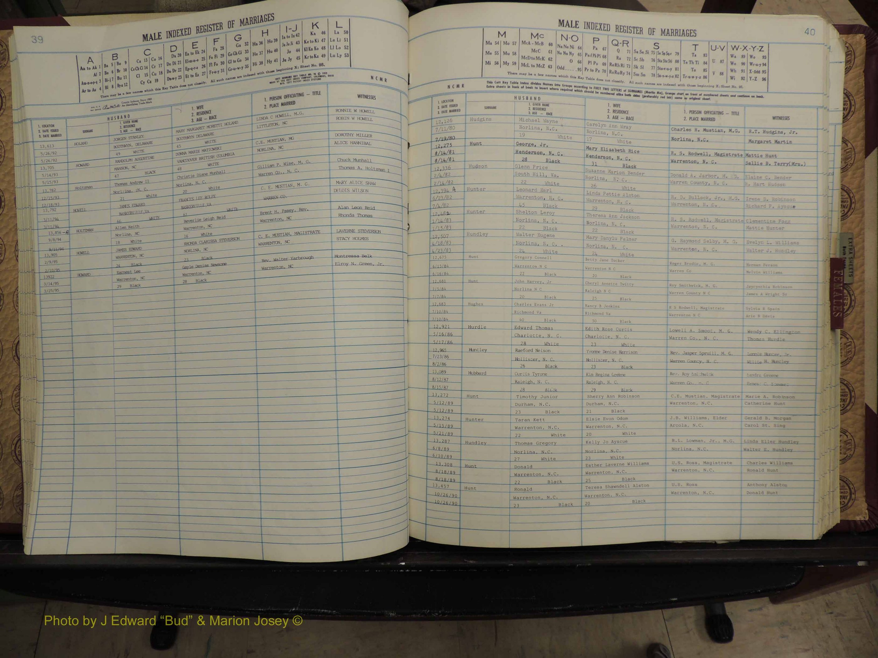 Warren Co, NC, Marriages, A-Z, 1979-1995 (150).JPG