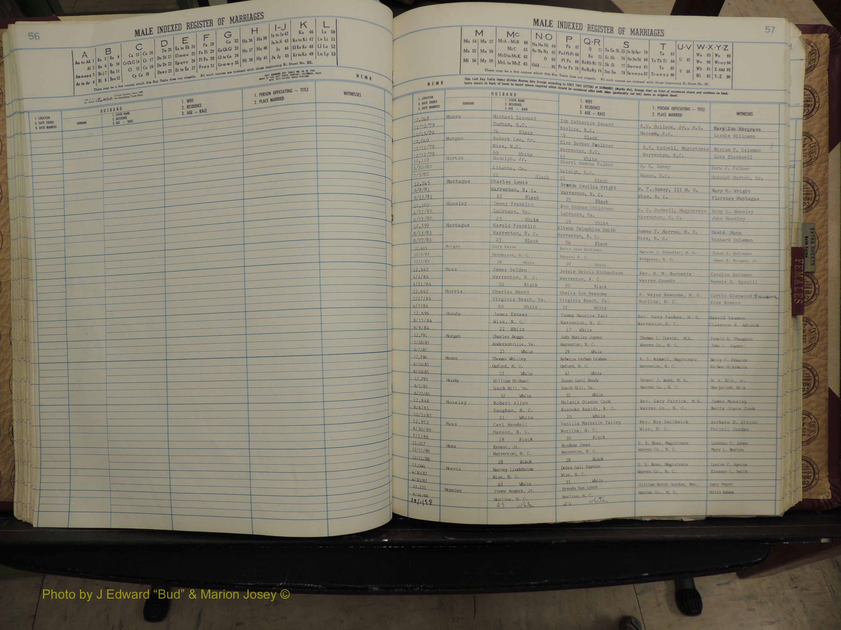 Warren Co, NC, Marriages, A-Z, 1979-1995 (170).JPG