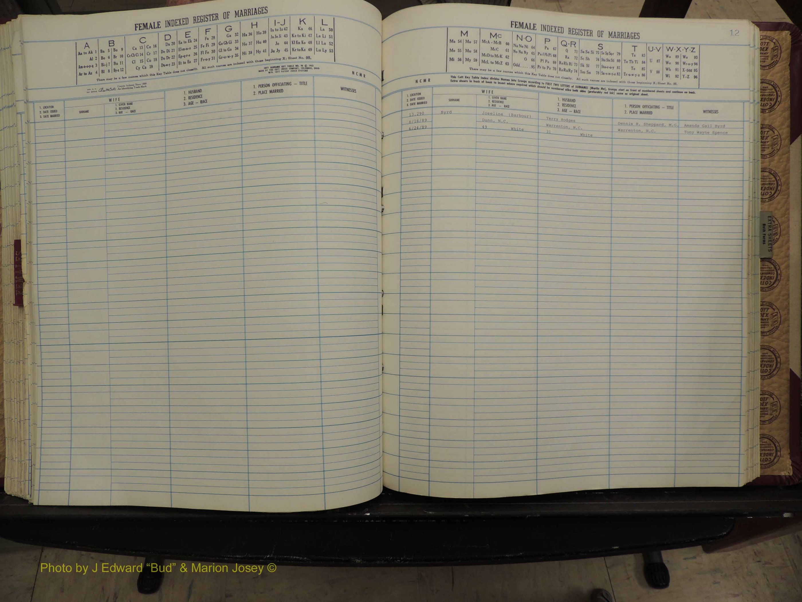 Warren Co, NC, Marriages, A-Z, 1979-1995 (234).JPG