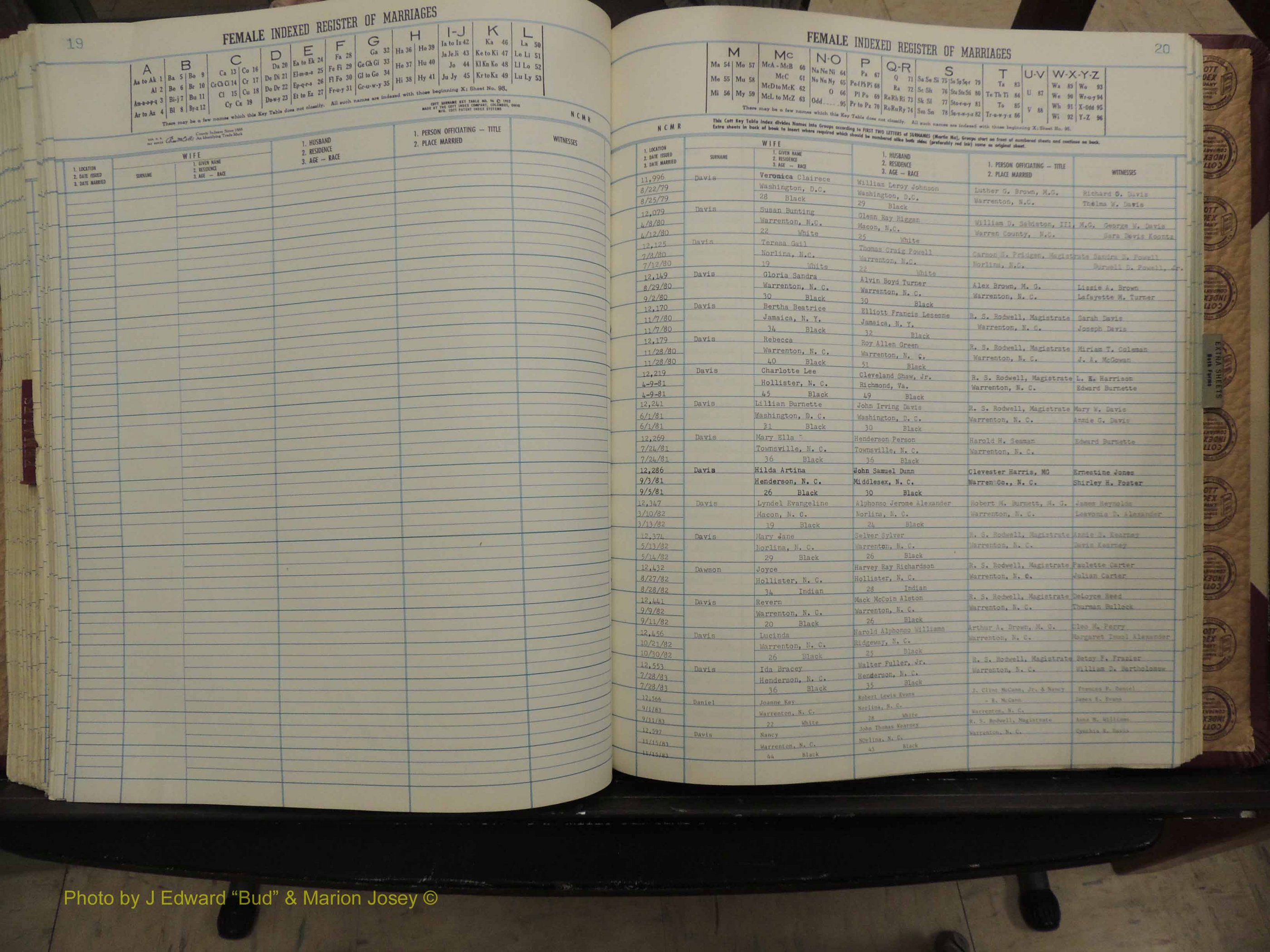 Warren Co, NC, Marriages, A-Z, 1979-1995 (242).JPG