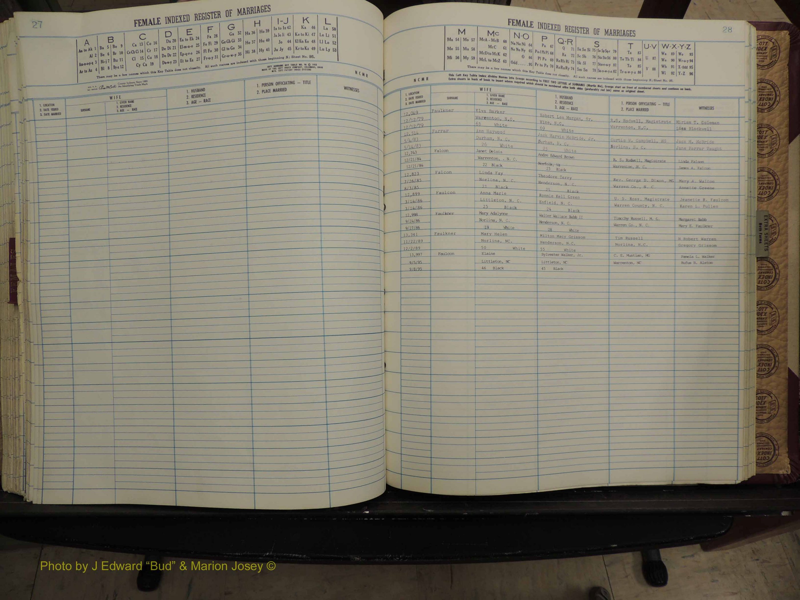 Warren Co, NC, Marriages, A-Z, 1979-1995 (251).JPG