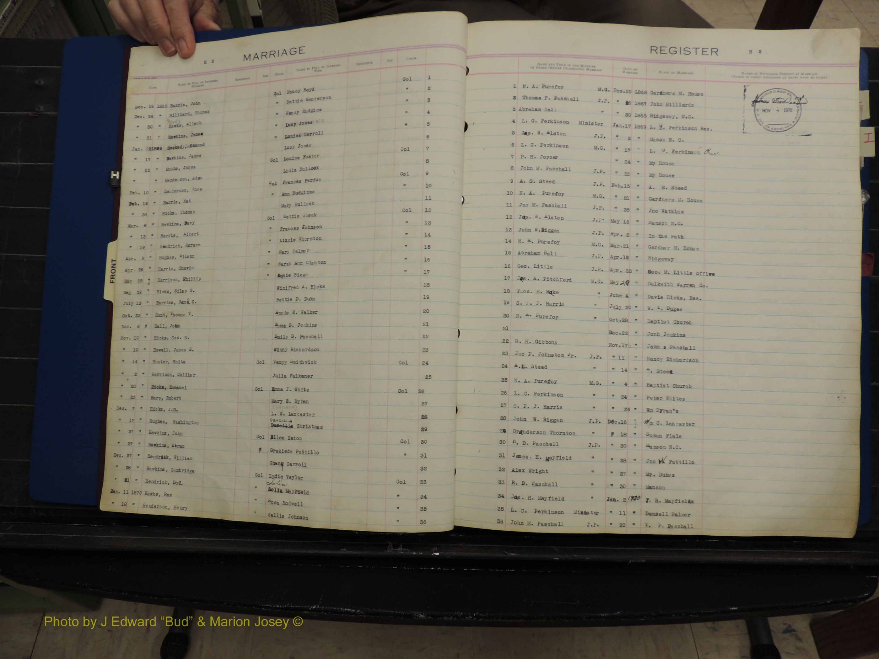 Warren Co, NC, Marriages, H-P, 1867-1978 (102).JPG