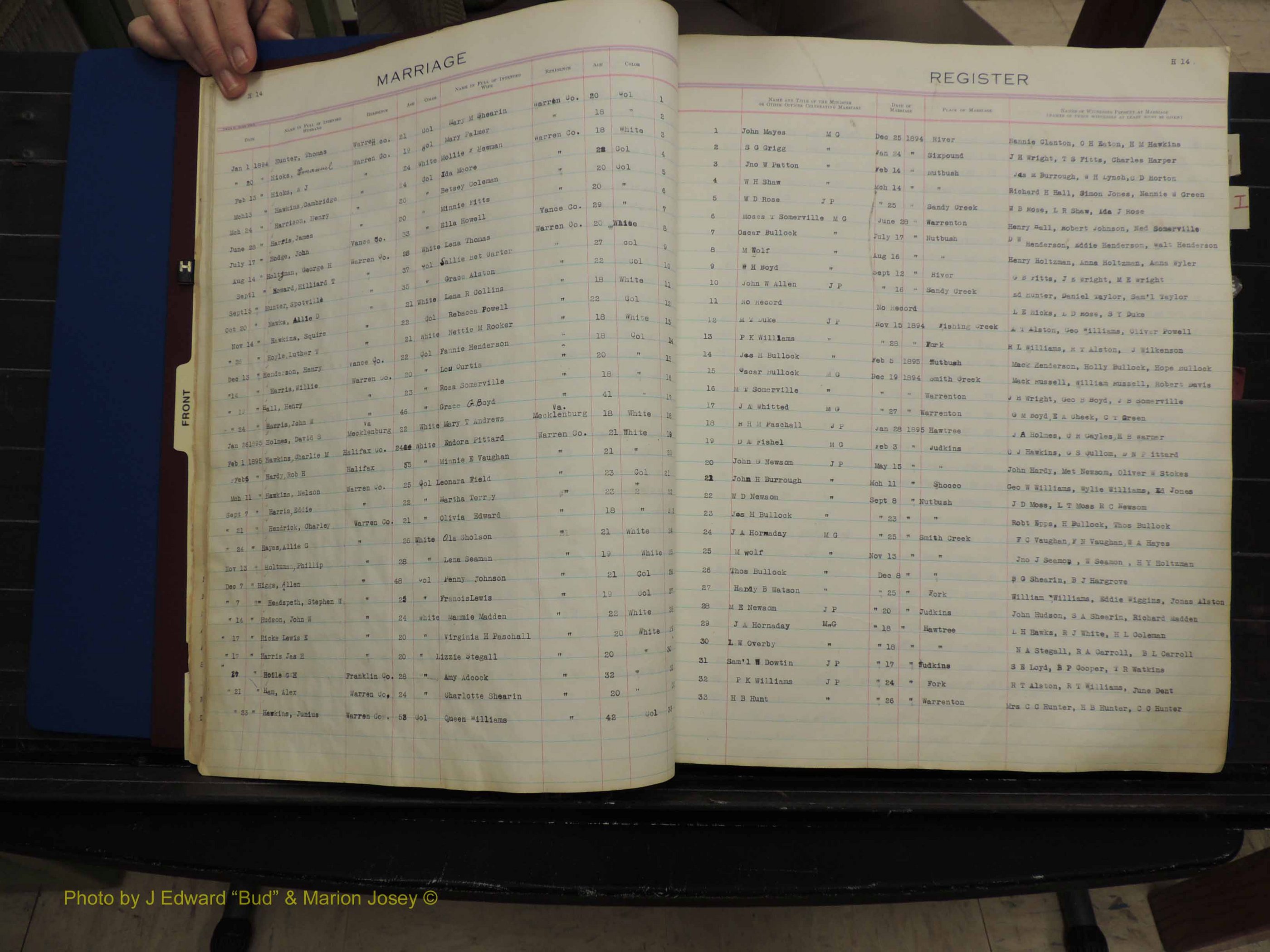 Warren Co, NC, Marriages, H-P, 1867-1978 (114).JPG