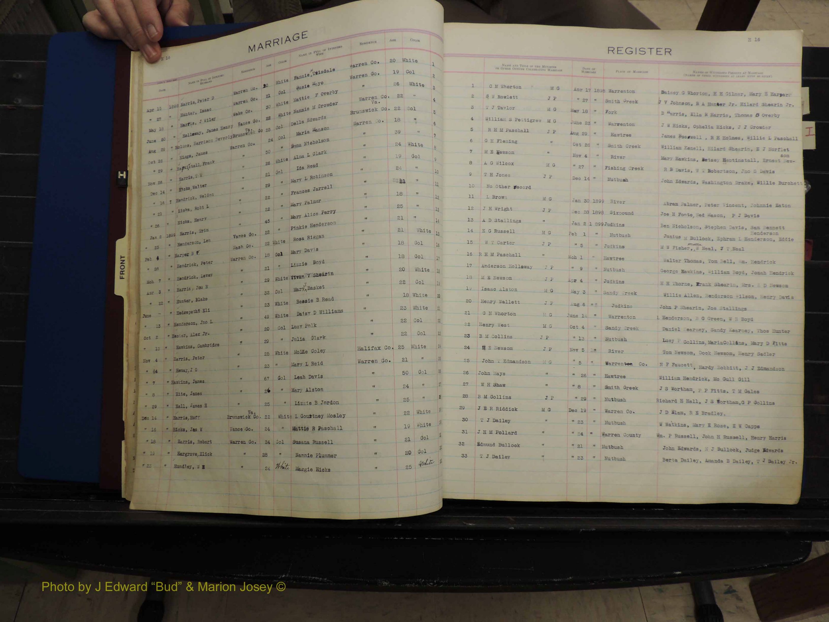 Warren Co, NC, Marriages, H-P, 1867-1978 (116).JPG
