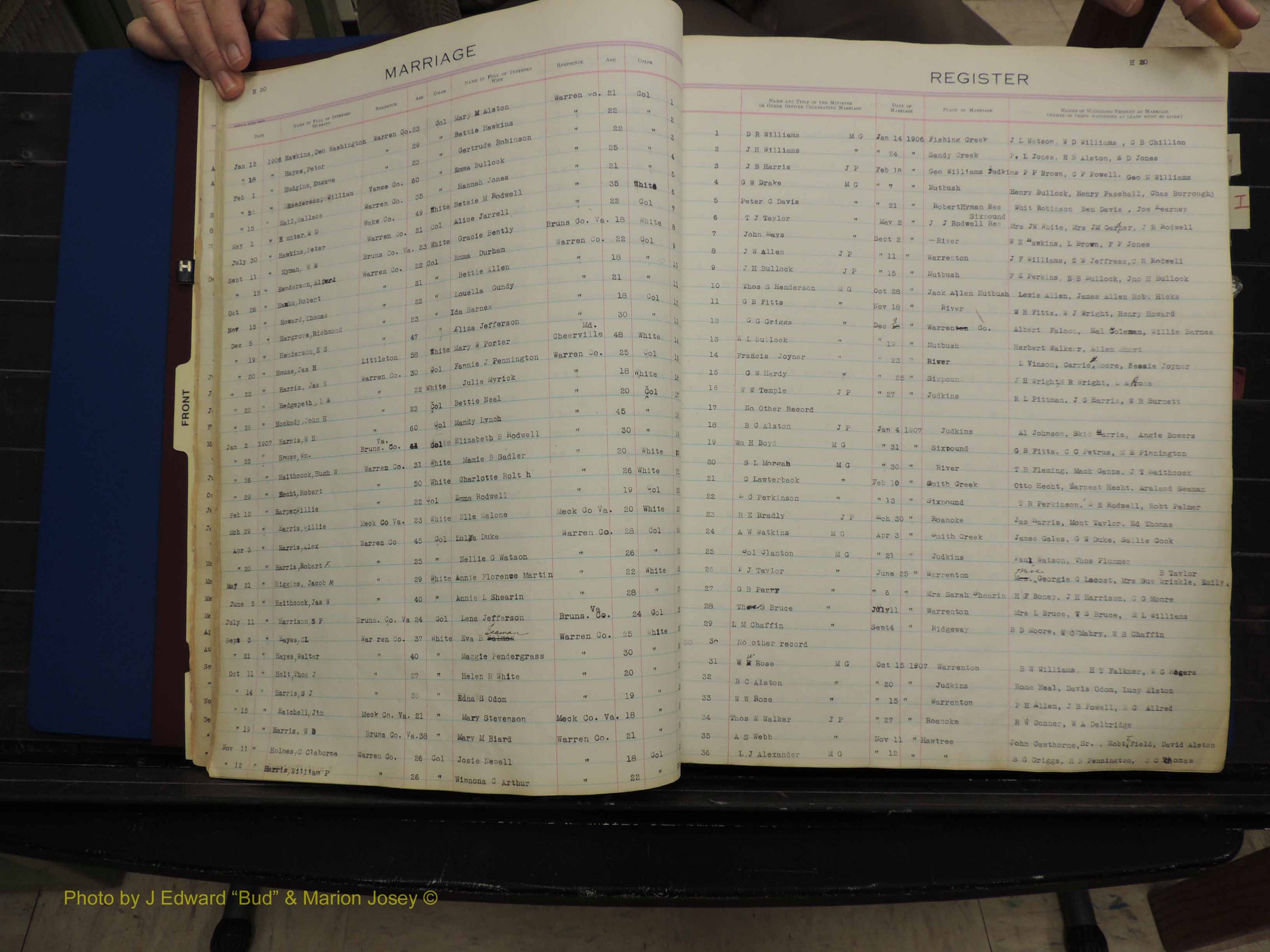 Warren Co, NC, Marriages, H-P, 1867-1978 (120).JPG