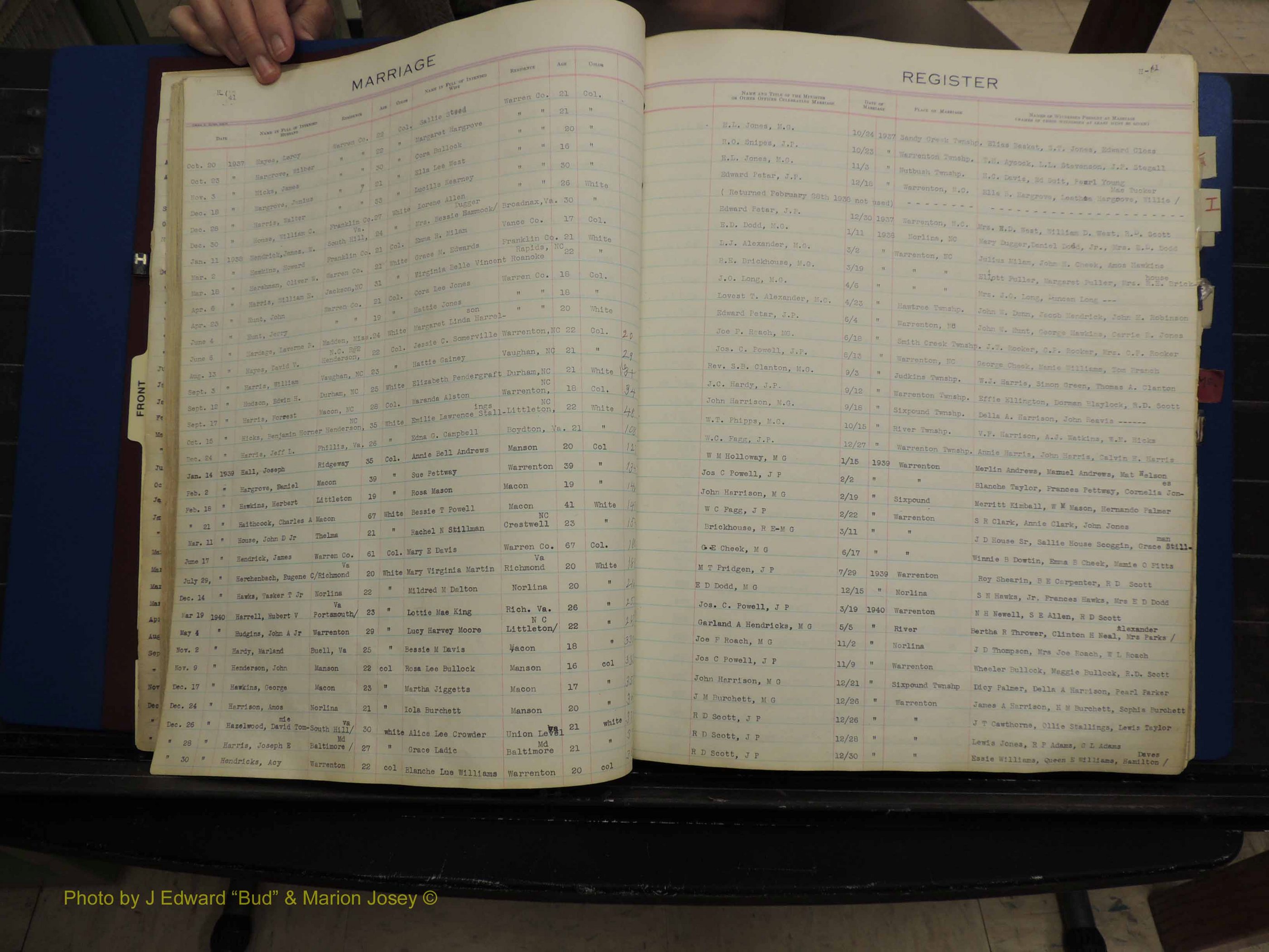 Warren Co, NC, Marriages, H-P, 1867-1978 (141).JPG