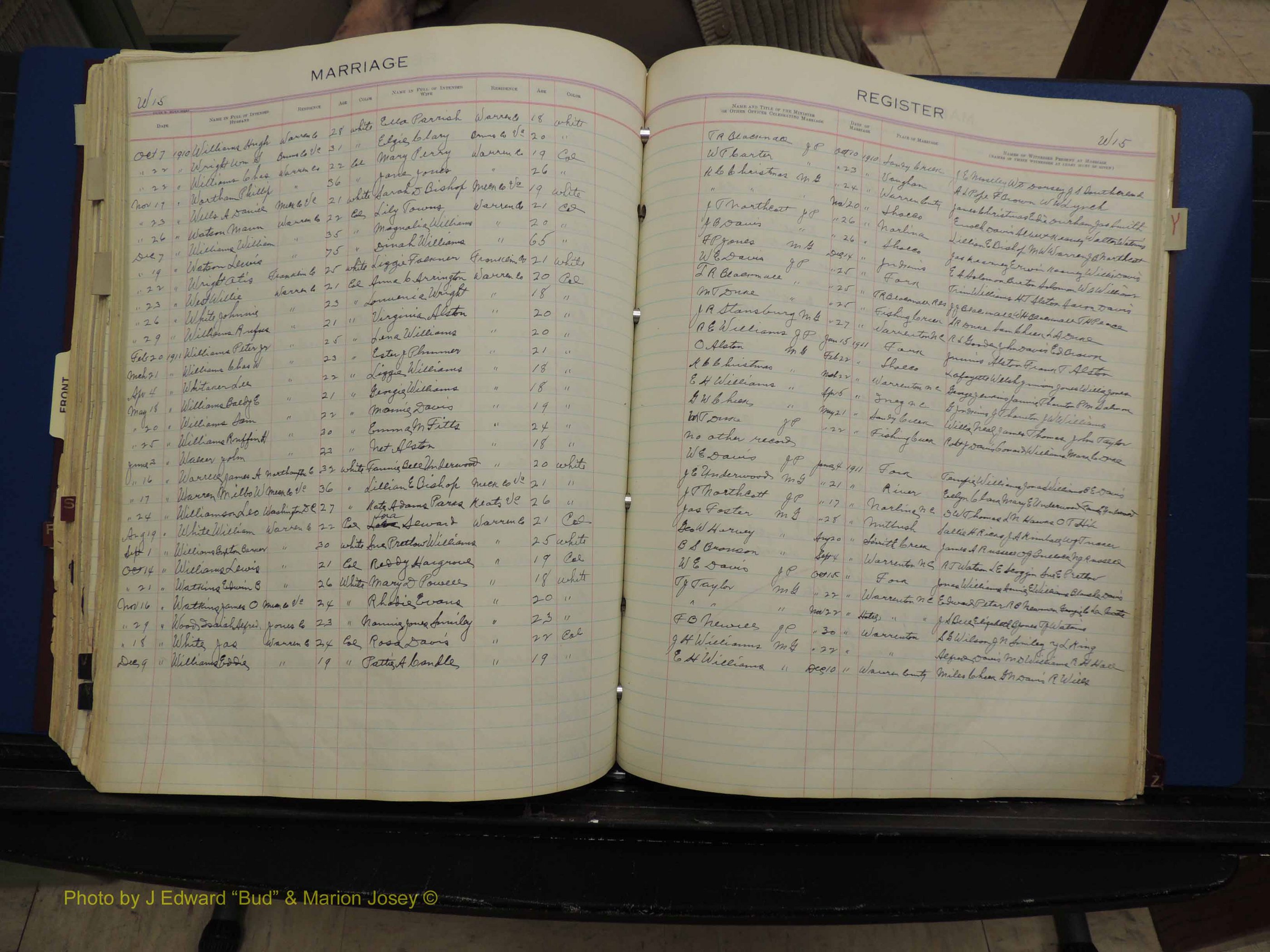 Warren Co, NC, Marriages, Q-Z, 1867-1978 (270).JPG