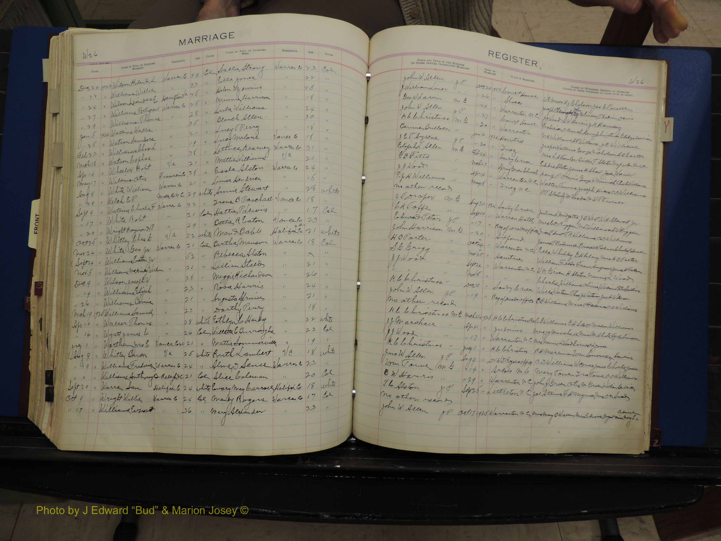 Warren Co, NC, Marriages, Q-Z, 1867-1978 (281).JPG