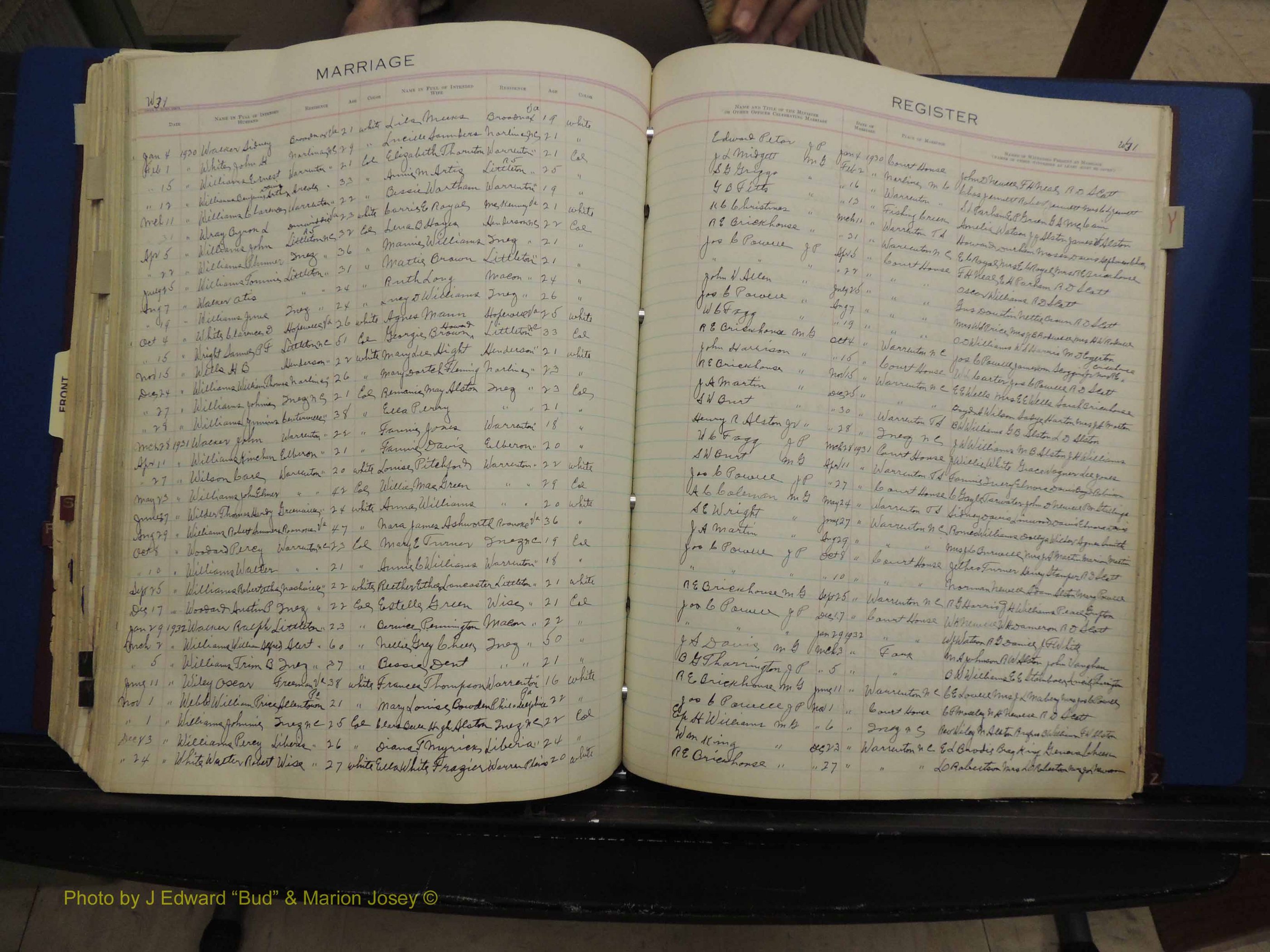 Warren Co, NC, Marriages, Q-Z, 1867-1978 (285).JPG