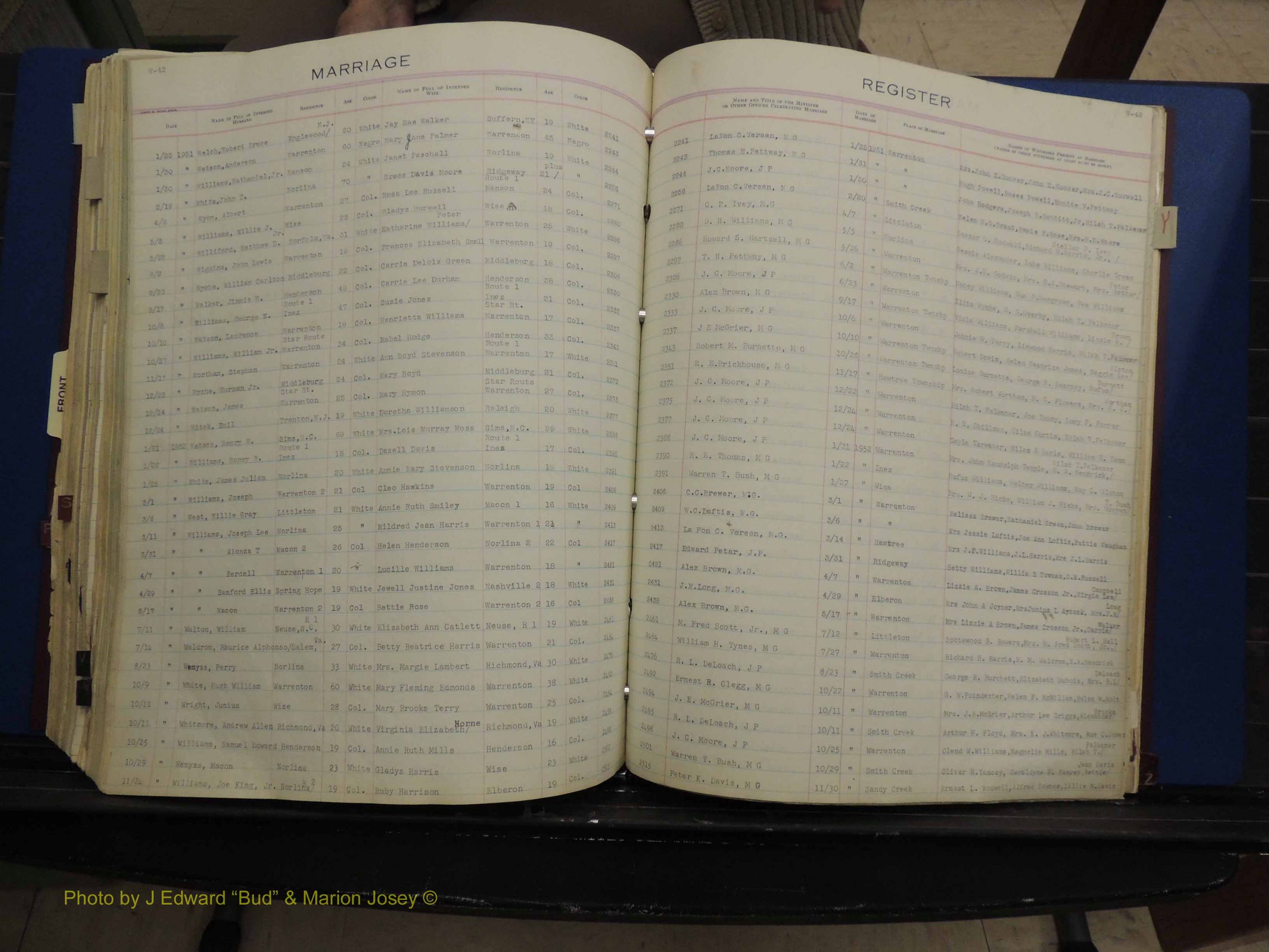 Warren Co, NC, Marriages, Q-Z, 1867-1978 (296).JPG