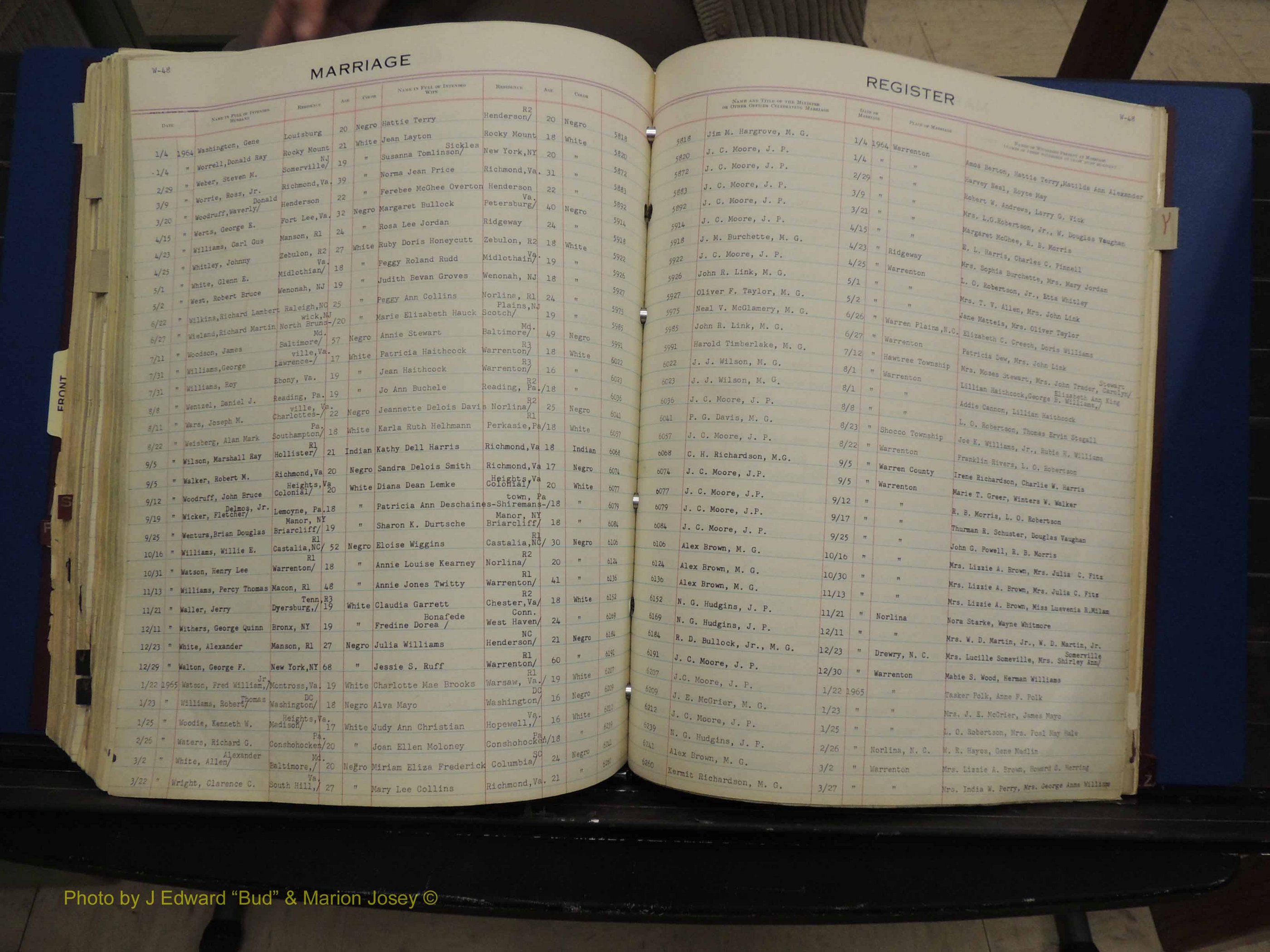 Warren Co, NC, Marriages, Q-Z, 1867-1978 (302).JPG