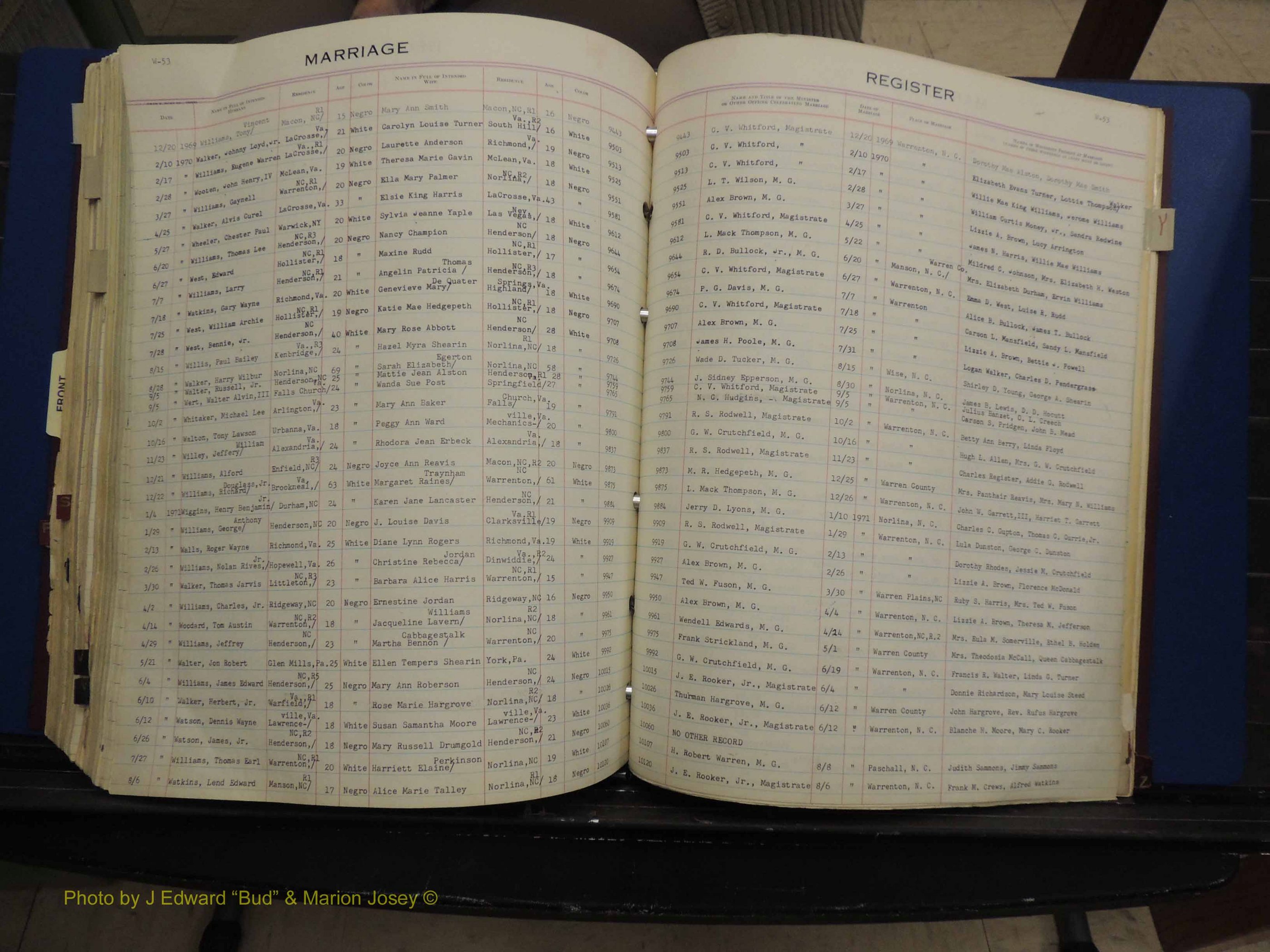 Warren Co, NC, Marriages, Q-Z, 1867-1978 (307).JPG