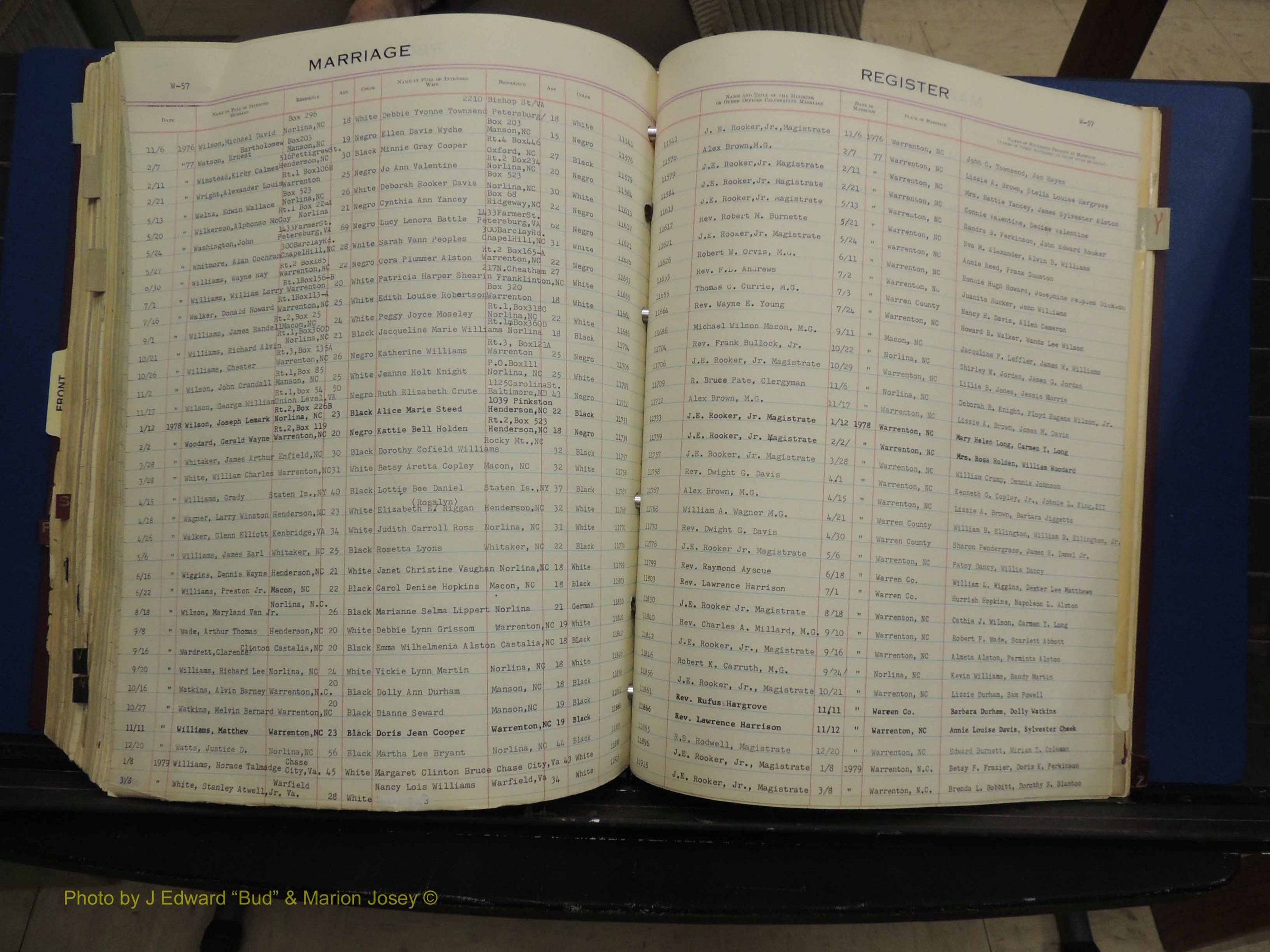 Warren Co, NC, Marriages, Q-Z, 1867-1978 (311).JPG