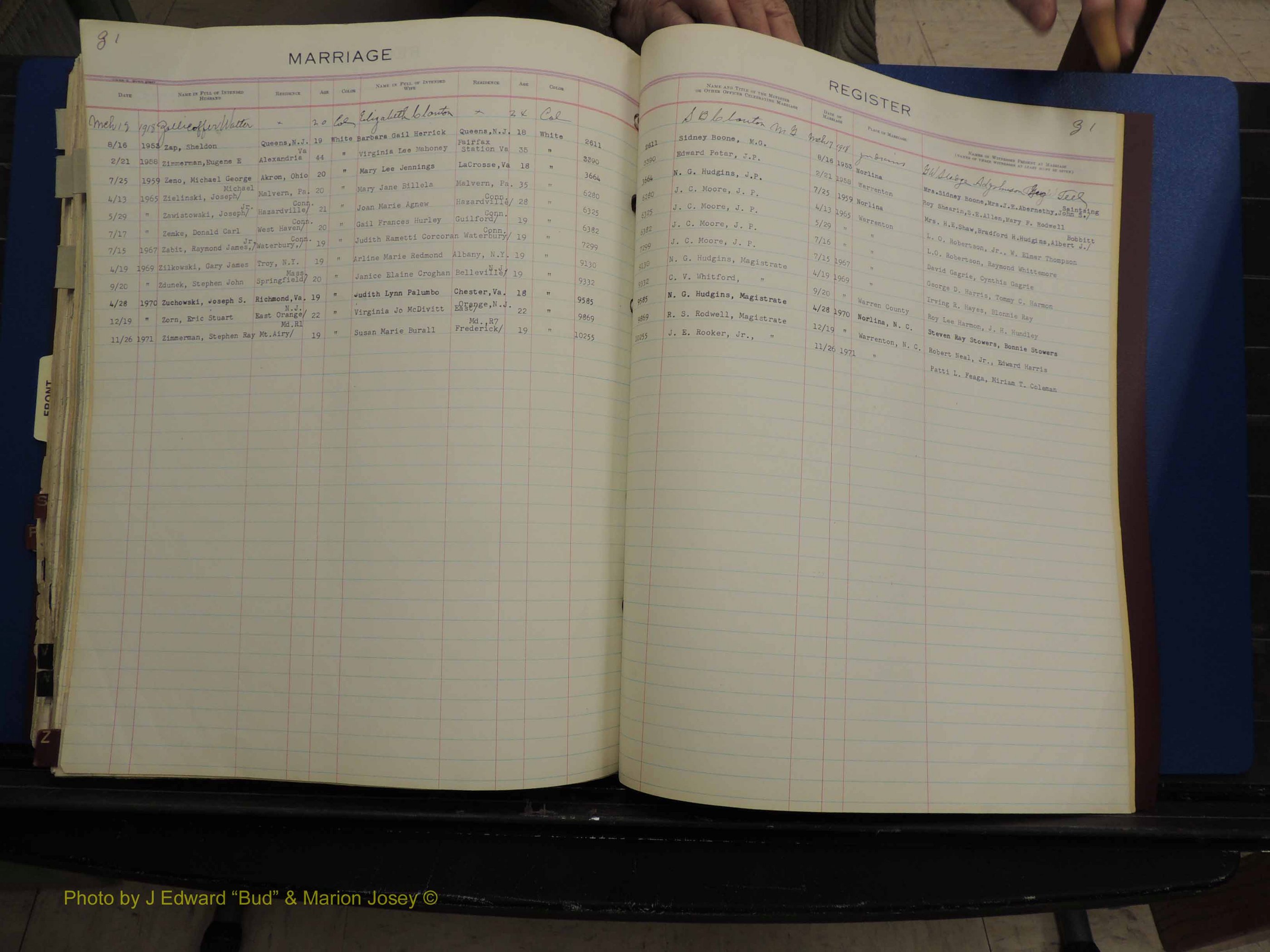 Warren Co, NC, Marriages, Q-Z, 1867-1978 (319).JPG