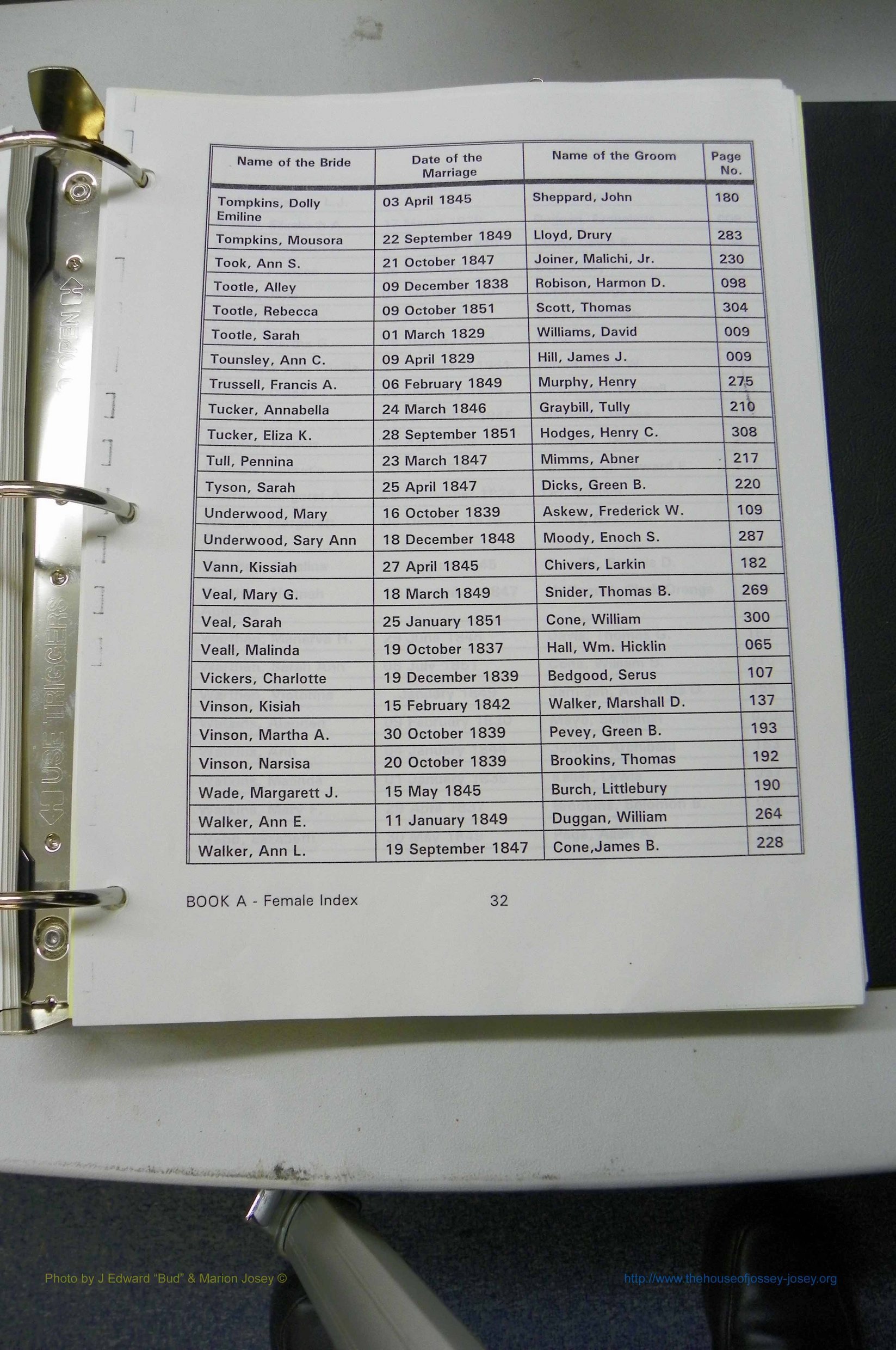 Was GA, Marr Index Books A - F, 1828 - 1890, Female, (032).JPG