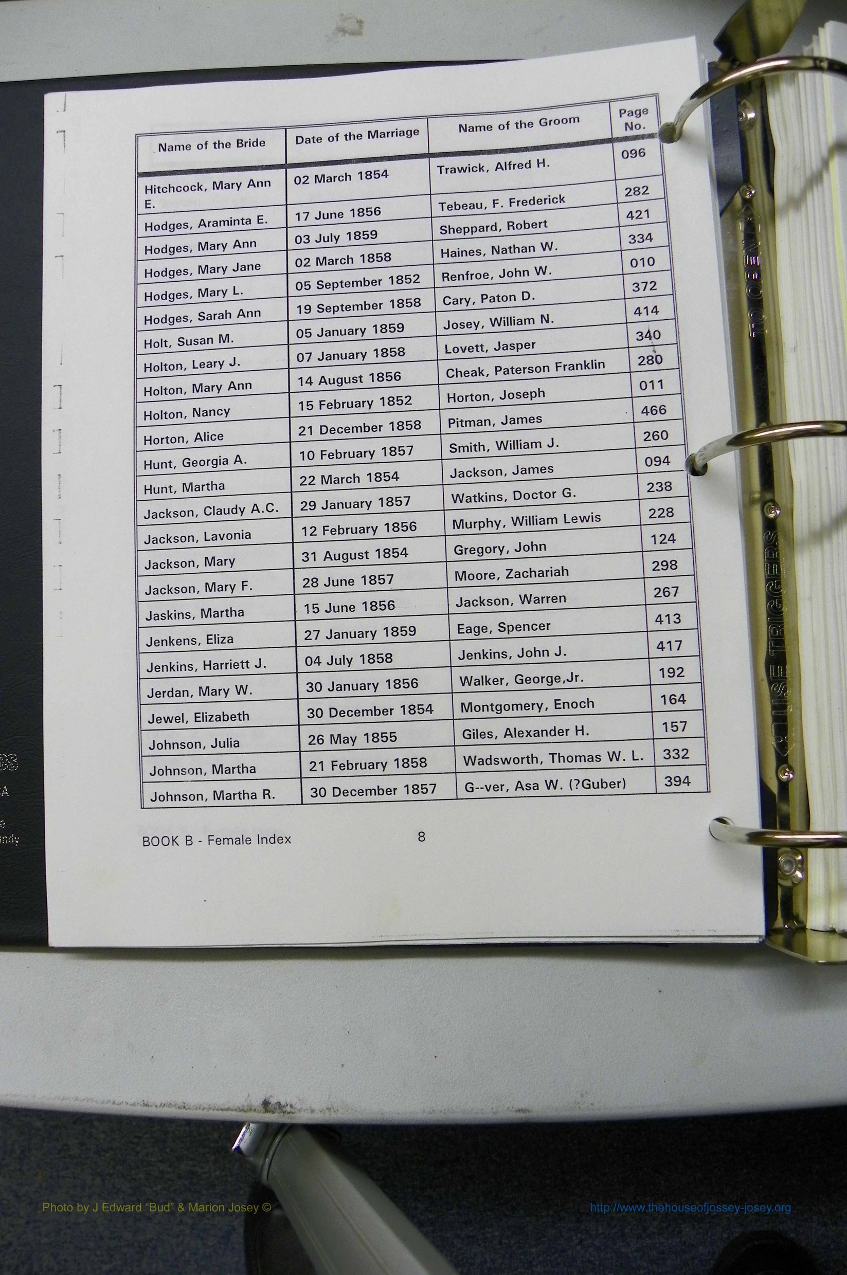 Was GA, Marr Index Books A - F, 1828 - 1890, Female, (044).JPG
