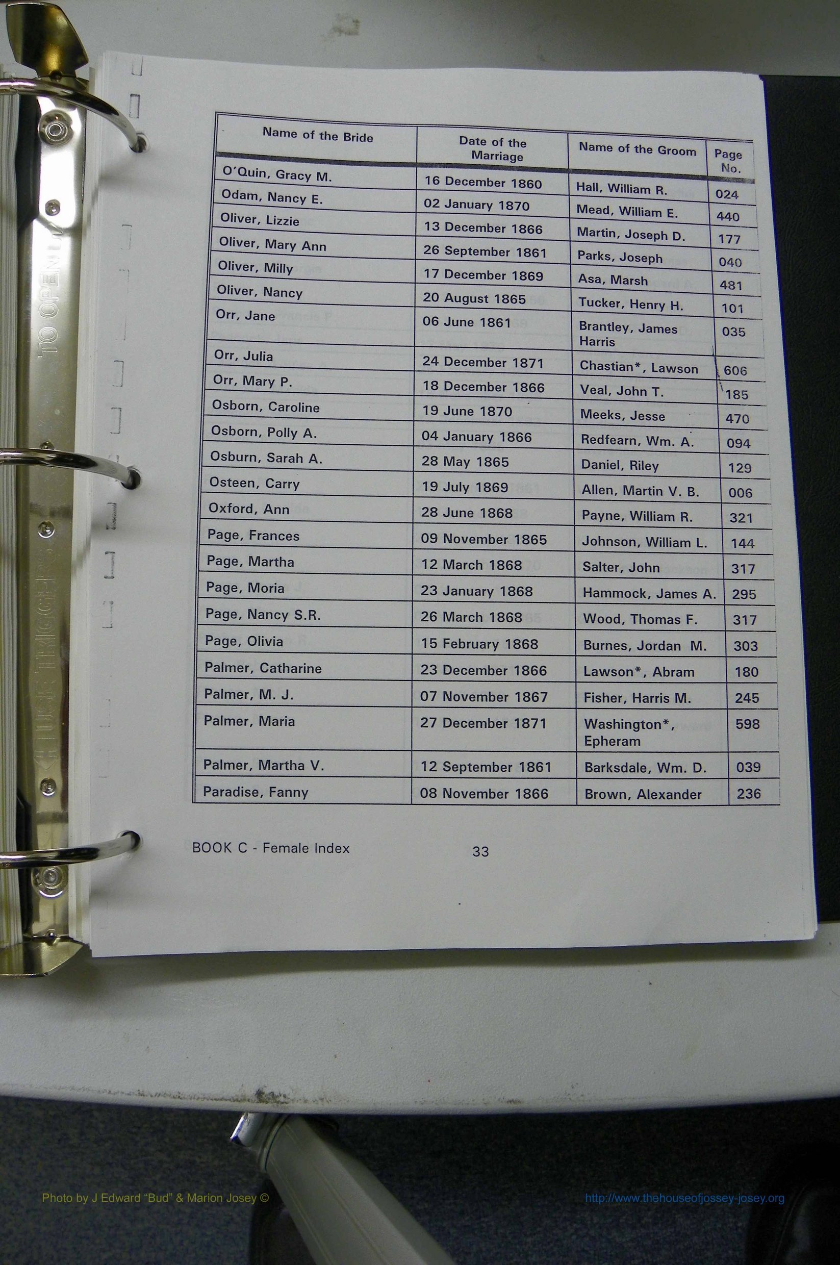 Was GA, Marr Index Books A - F, 1828 - 1890, Female, (089).JPG