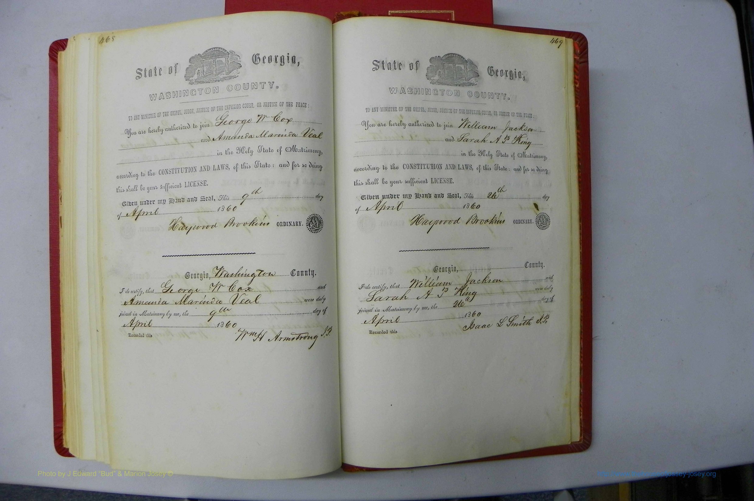 Was GA, Marriages Book B, 1852 - 1860, P 468-469.JPG