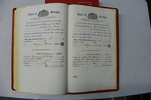 Was GA, Marriages Book B, 1852 - 1860, P 430-431.JPG