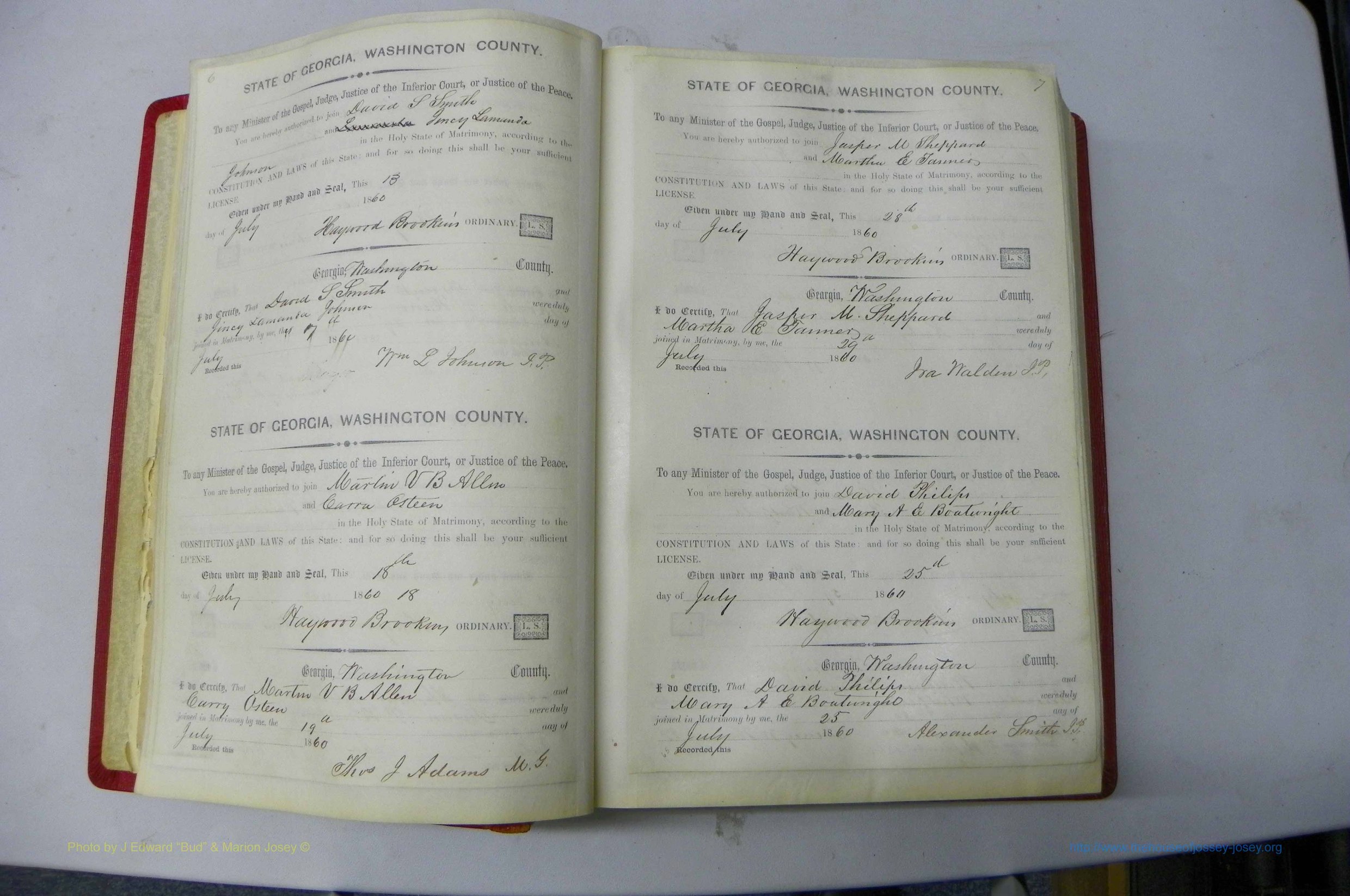 Was GA, Marriages Book C, 1860 - 1872, P 006-007.JPG