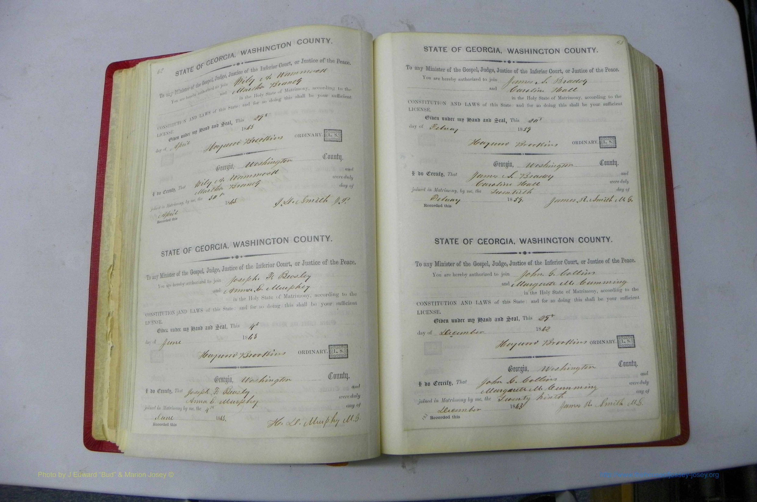 Was GA, Marriages Book C, 1860 - 1872, P 062-063.JPG