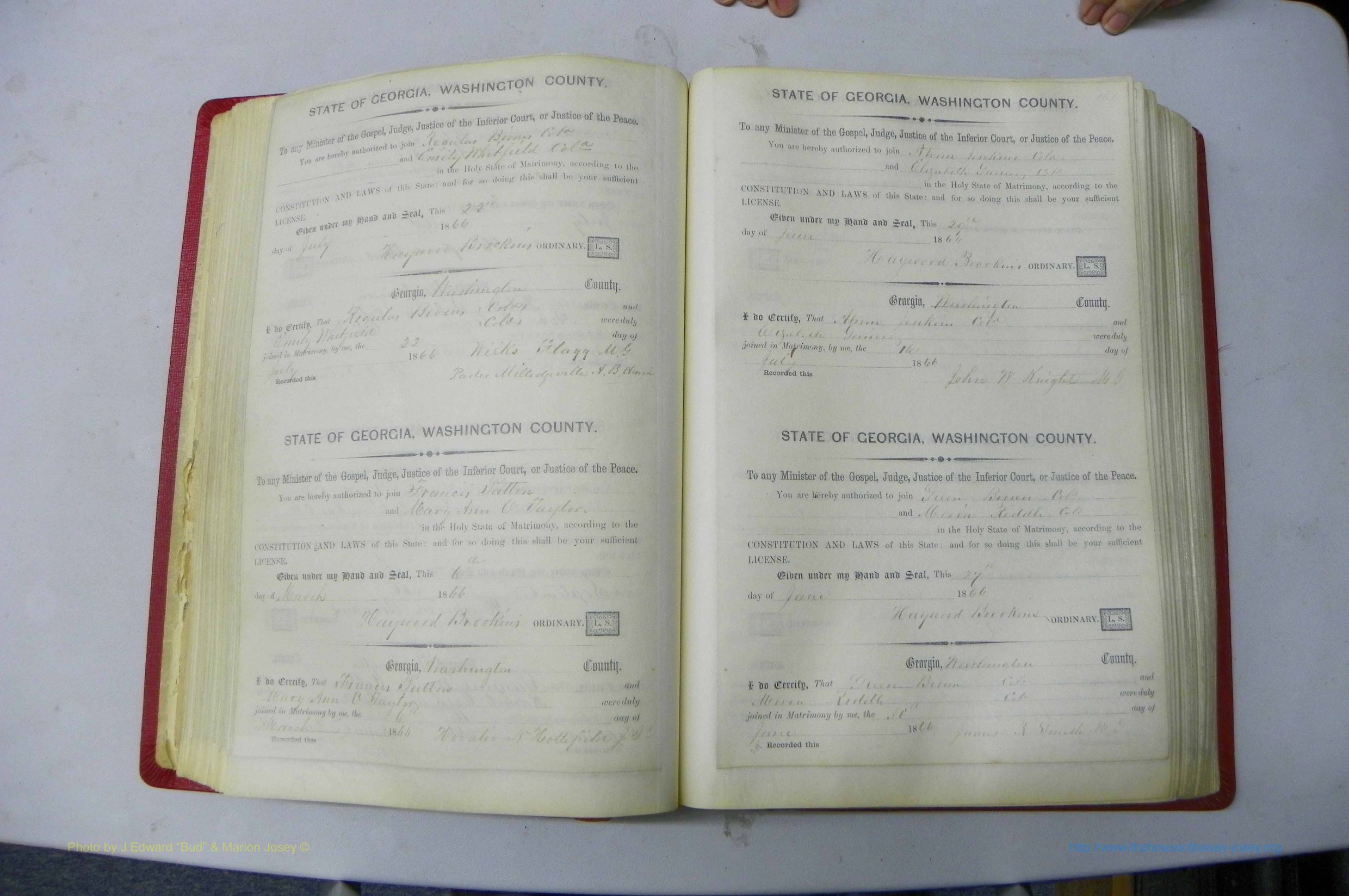 Was GA, Marriages Book C, 1860 - 1872, P 160-161.JPG