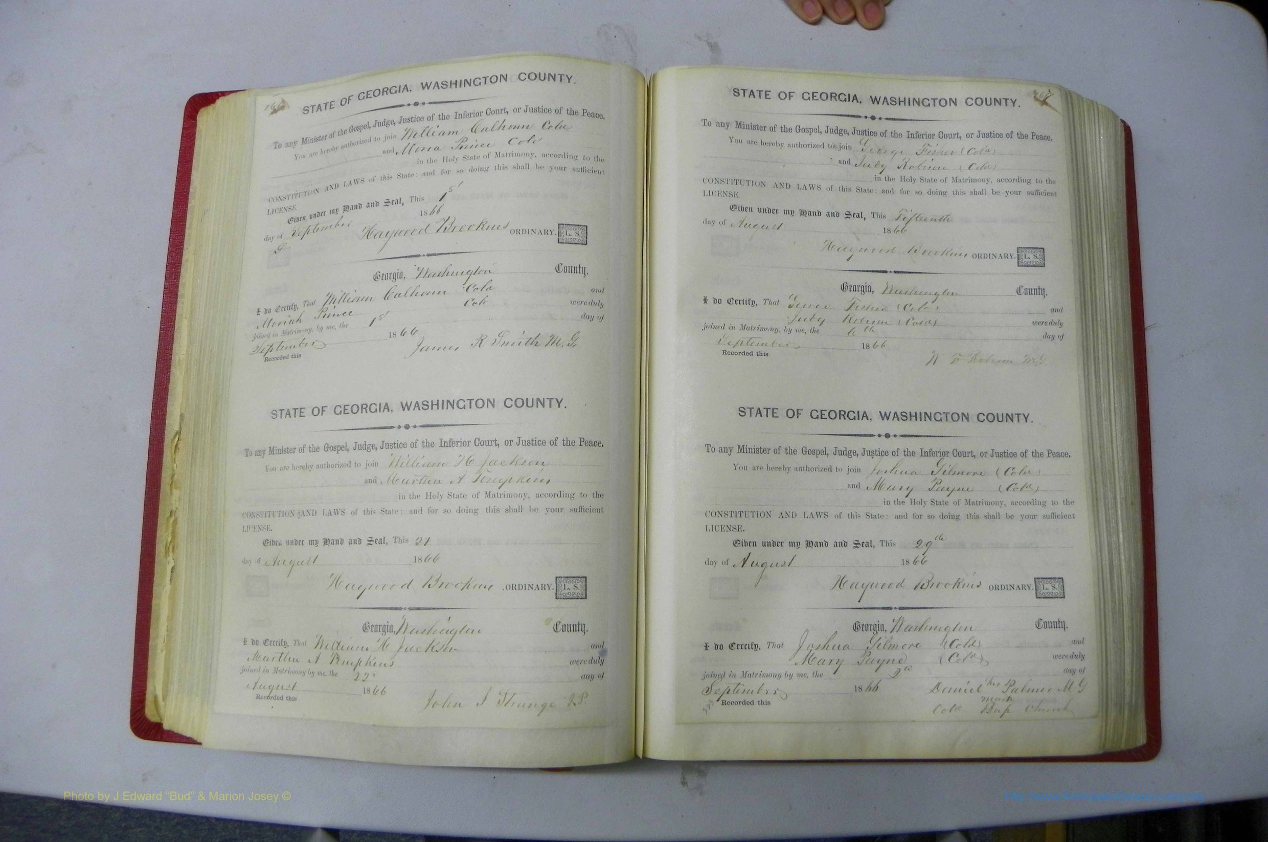 Was GA, Marriages Book C, 1860 - 1872, P 166-167.JPG