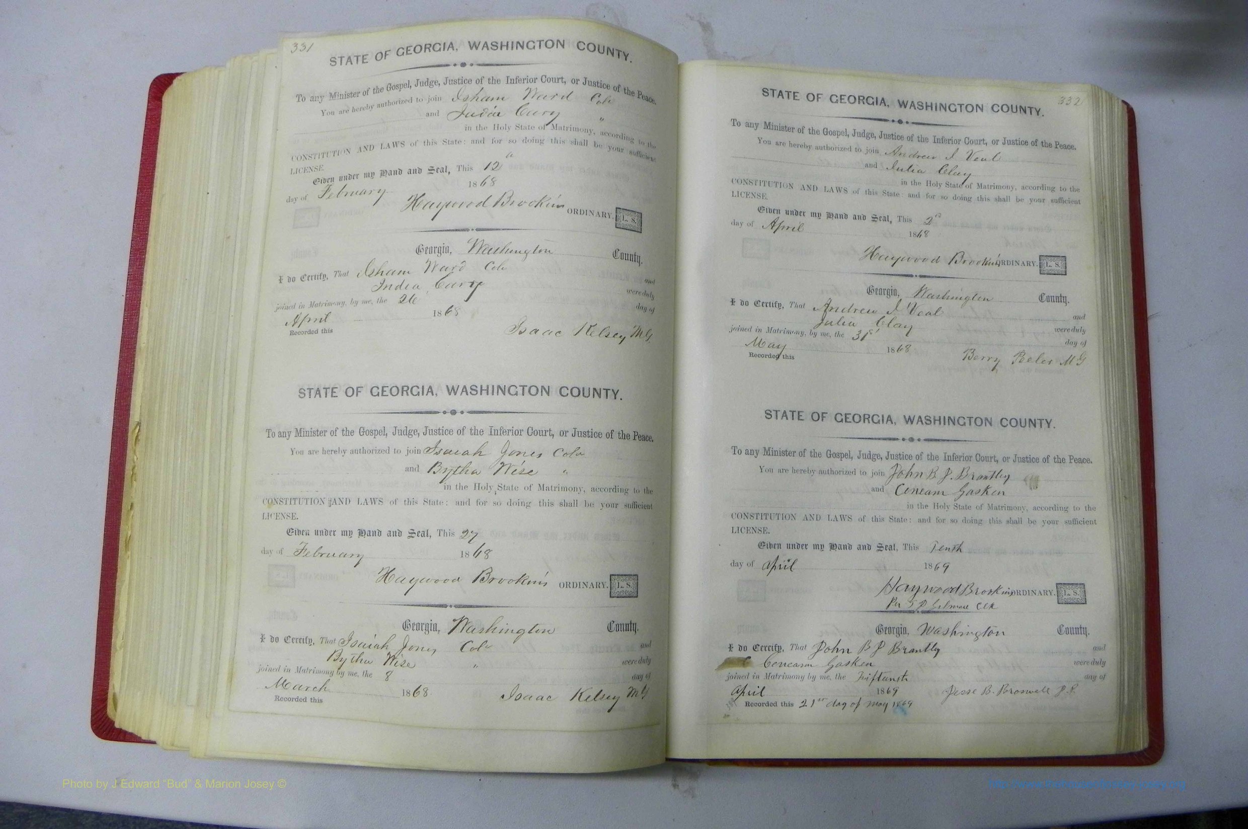 Was GA, Marriages Book C, 1860 - 1872, P 331-332.JPG