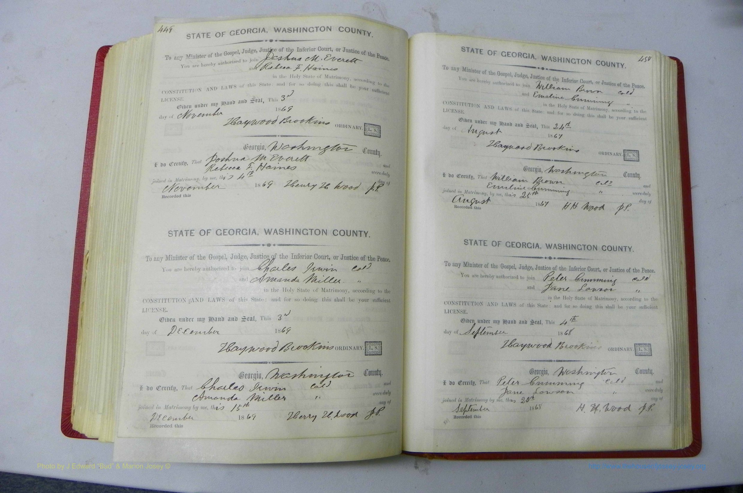 Was GA, Marriages Book C, 1860 - 1872, P 449-450.JPG