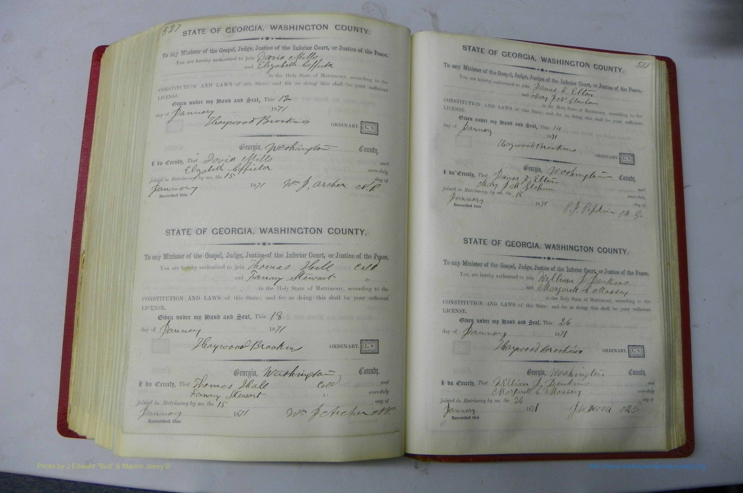 Was GA, Marriages Book C, 1860 - 1872, P 527-528.JPG