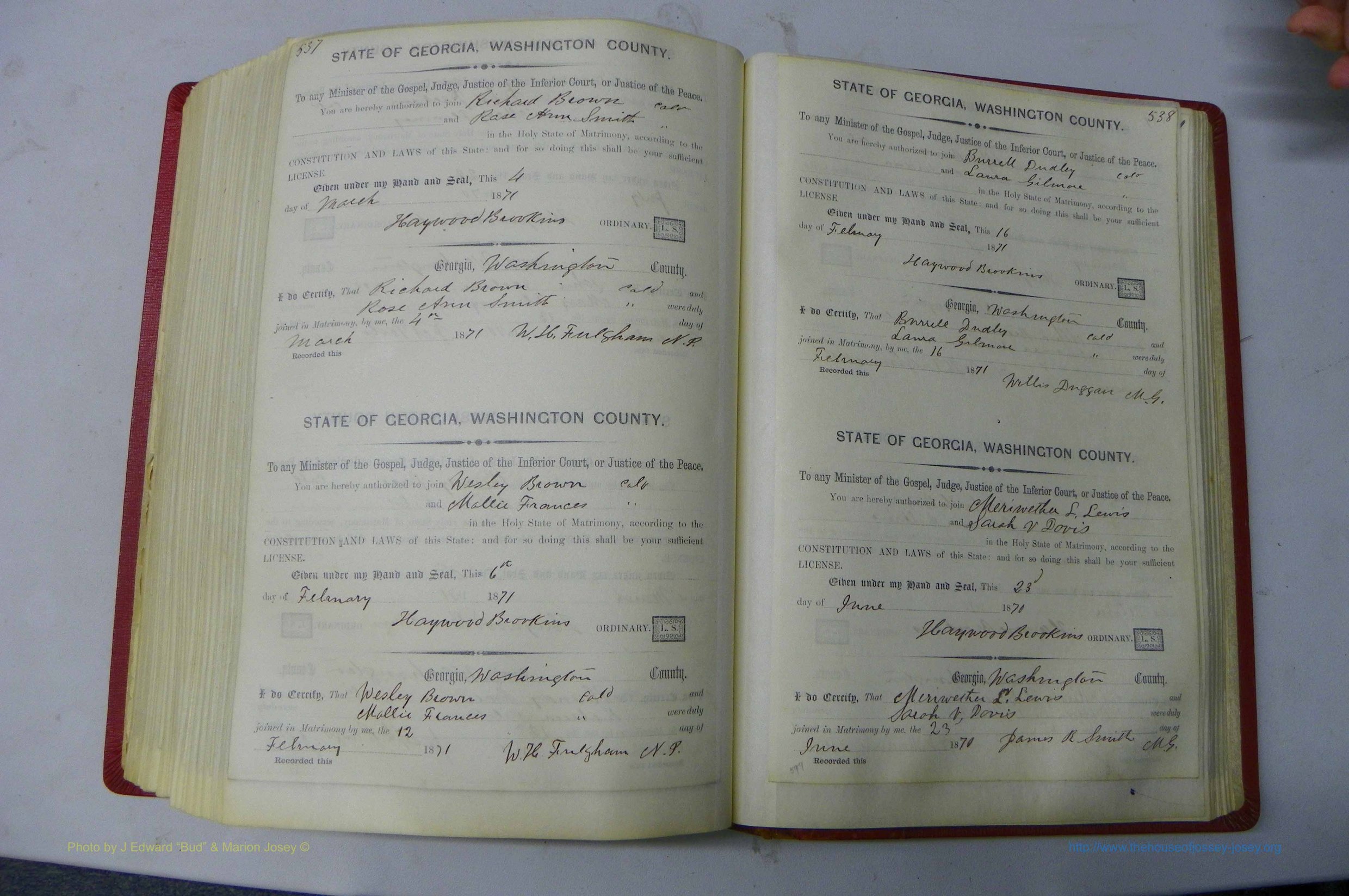 Was GA, Marriages Book C, 1860 - 1872, P 537-538.JPG